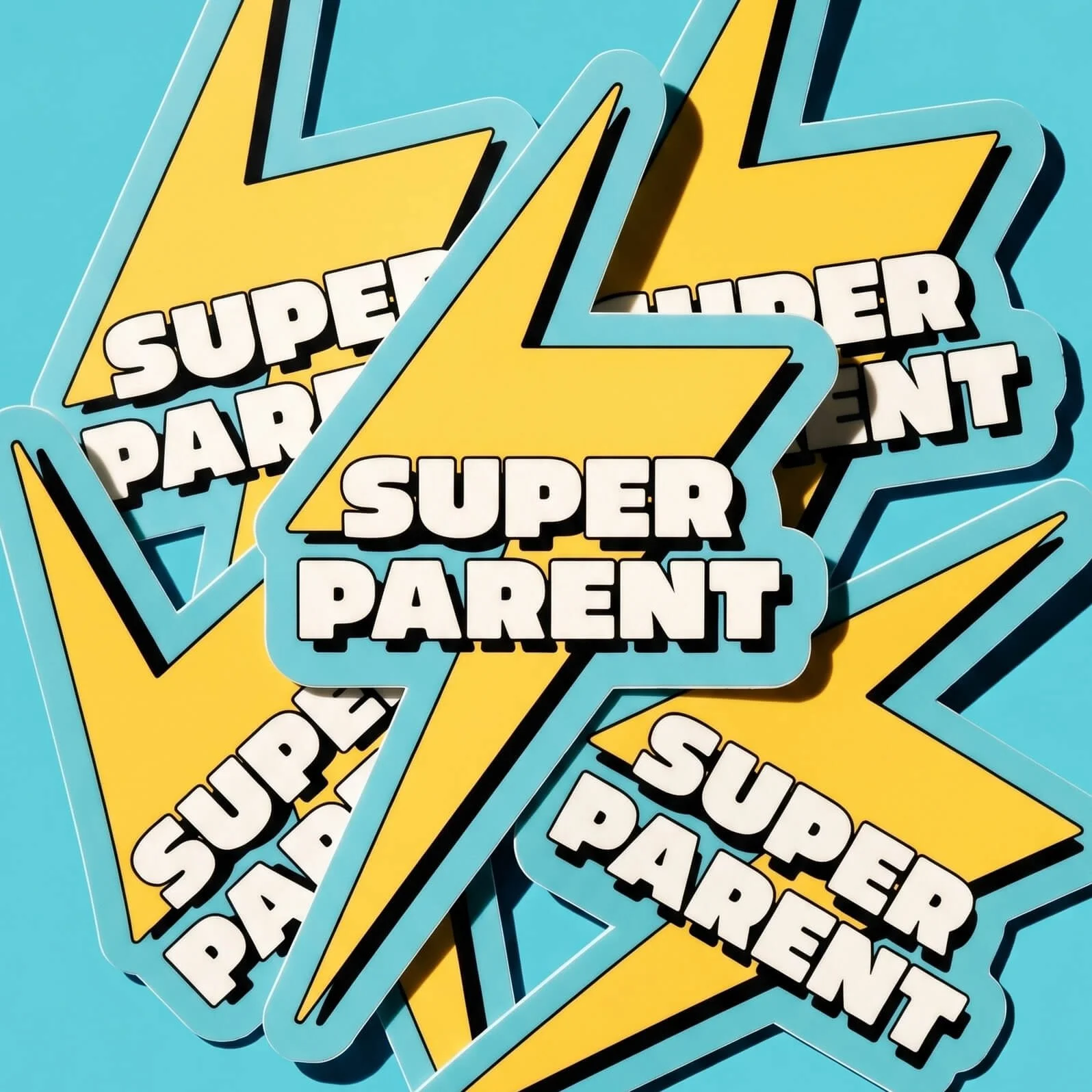 Super Parent Superhero Sticker