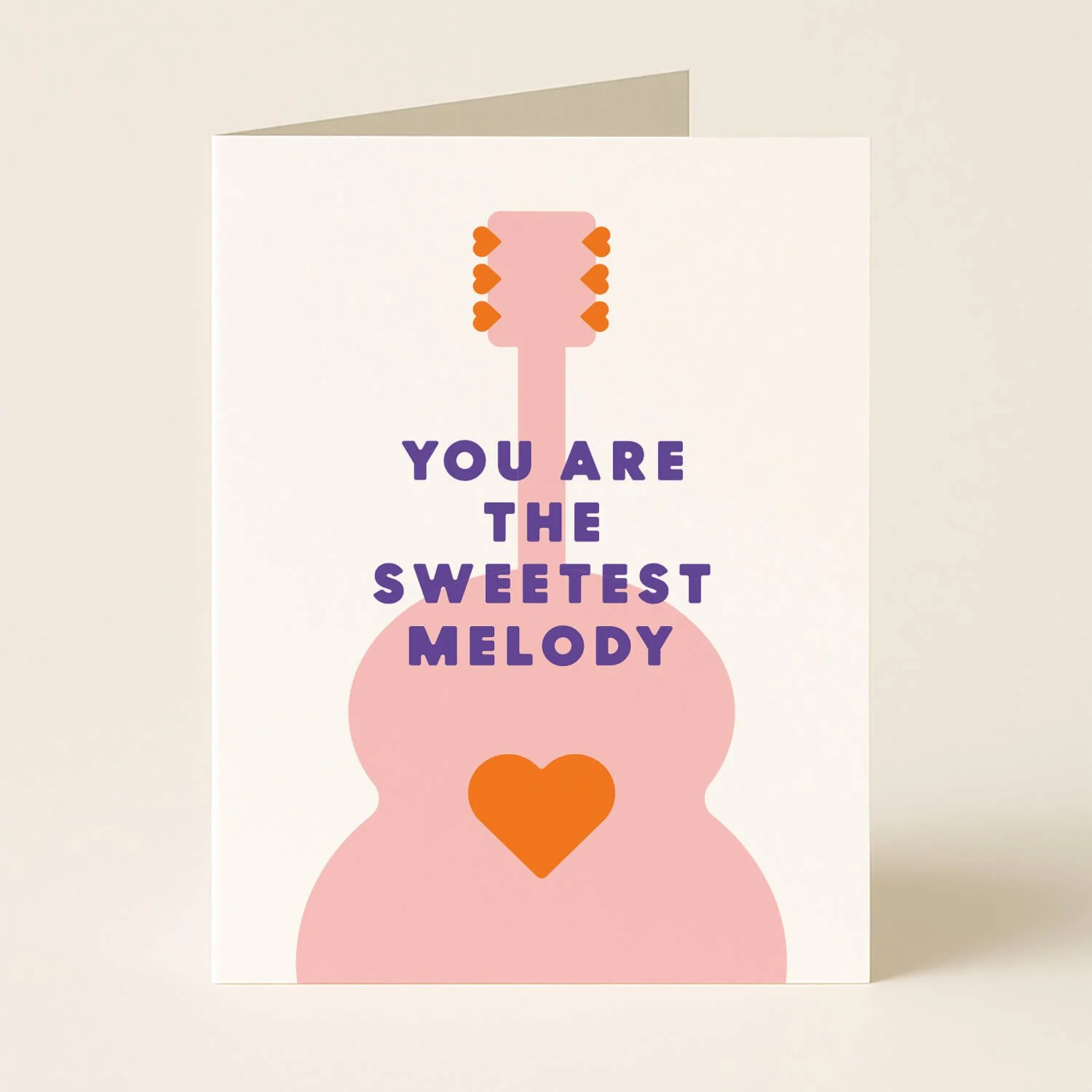 Sweetest Melody Guitar Greeting Card