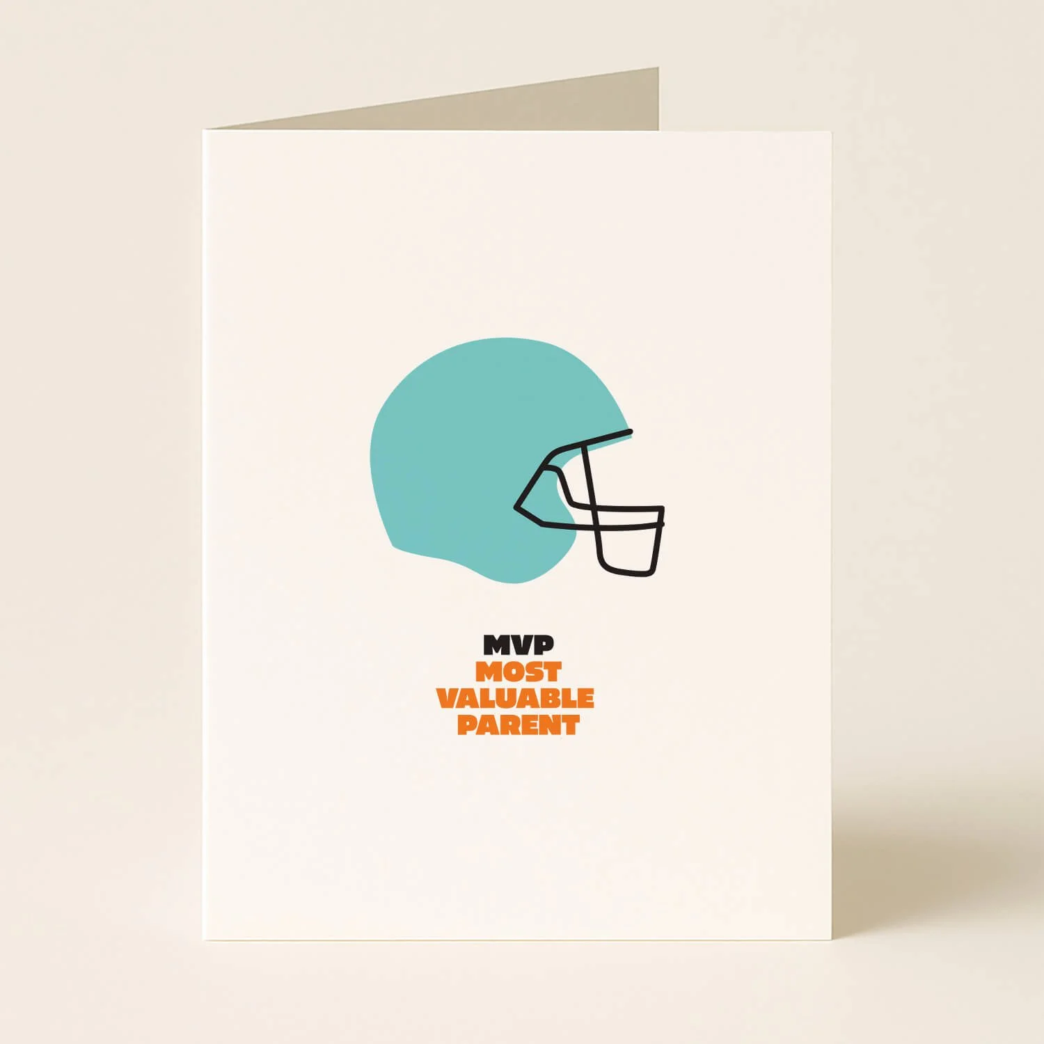 MVP Most Valuable Parent Football Greeting Card