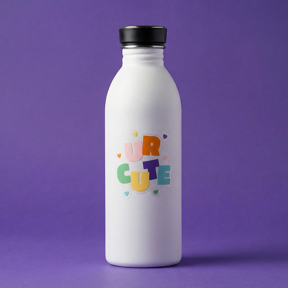 Ur Cute Sticker on Water Bottle.jpg