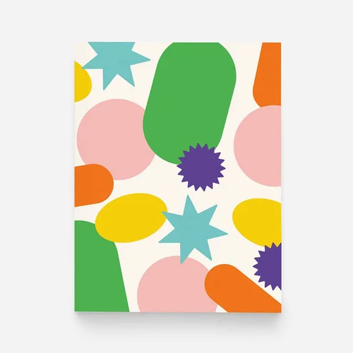 Silly Shapes Greeting Card – Bold, Colorful Shapes Card — paper&stuff