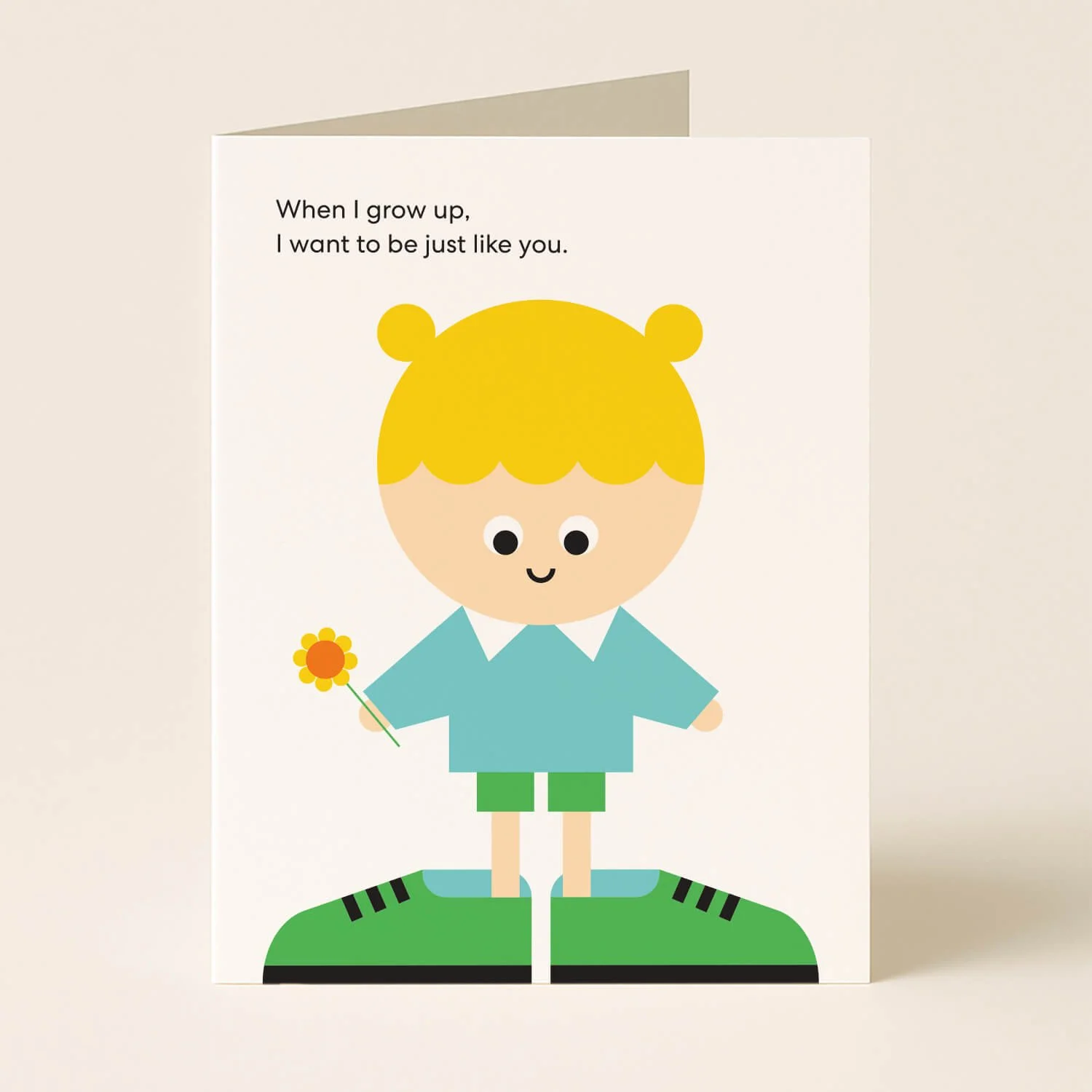 Big Shoes to Fill Mother's Day Card