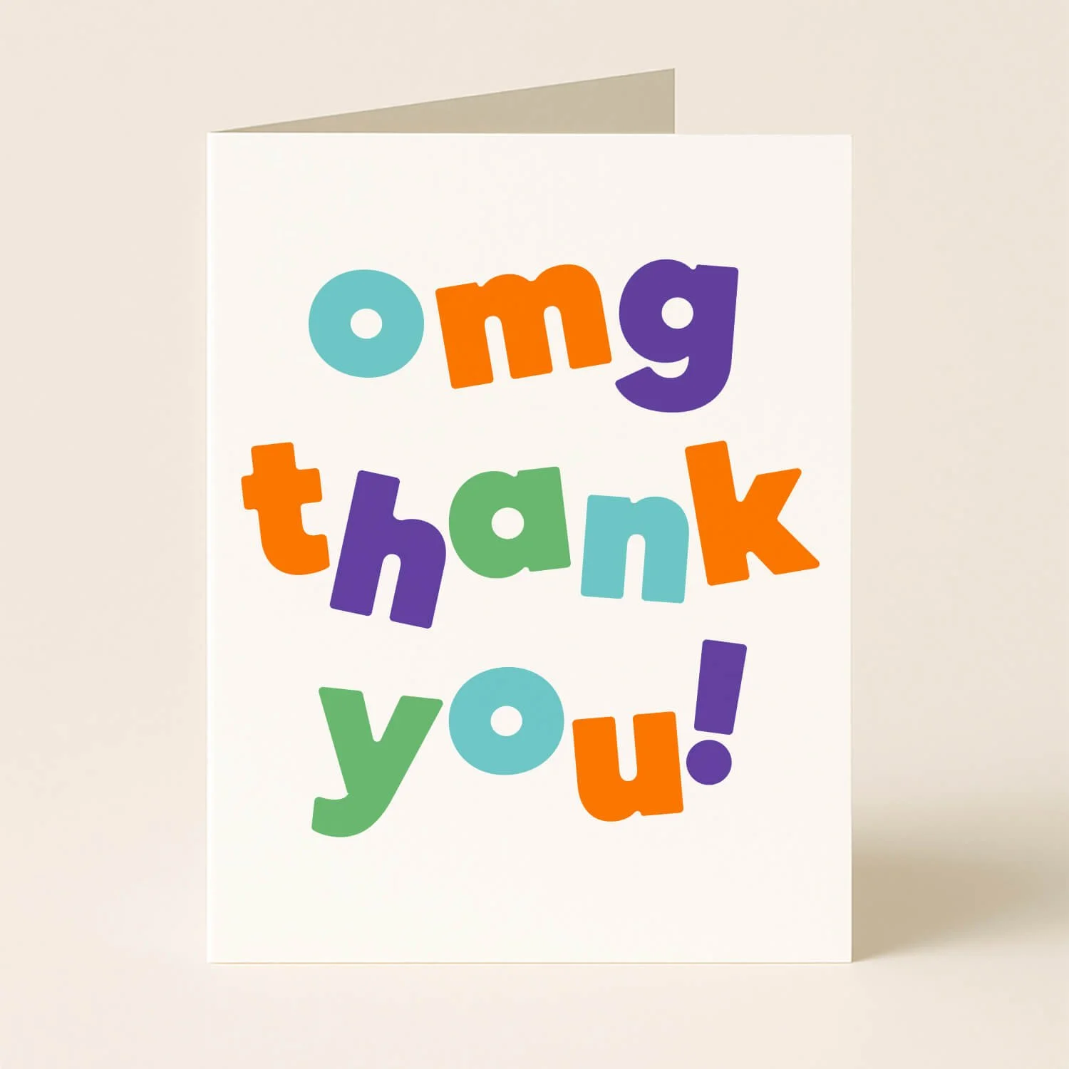 omg thank you! Greeting Card