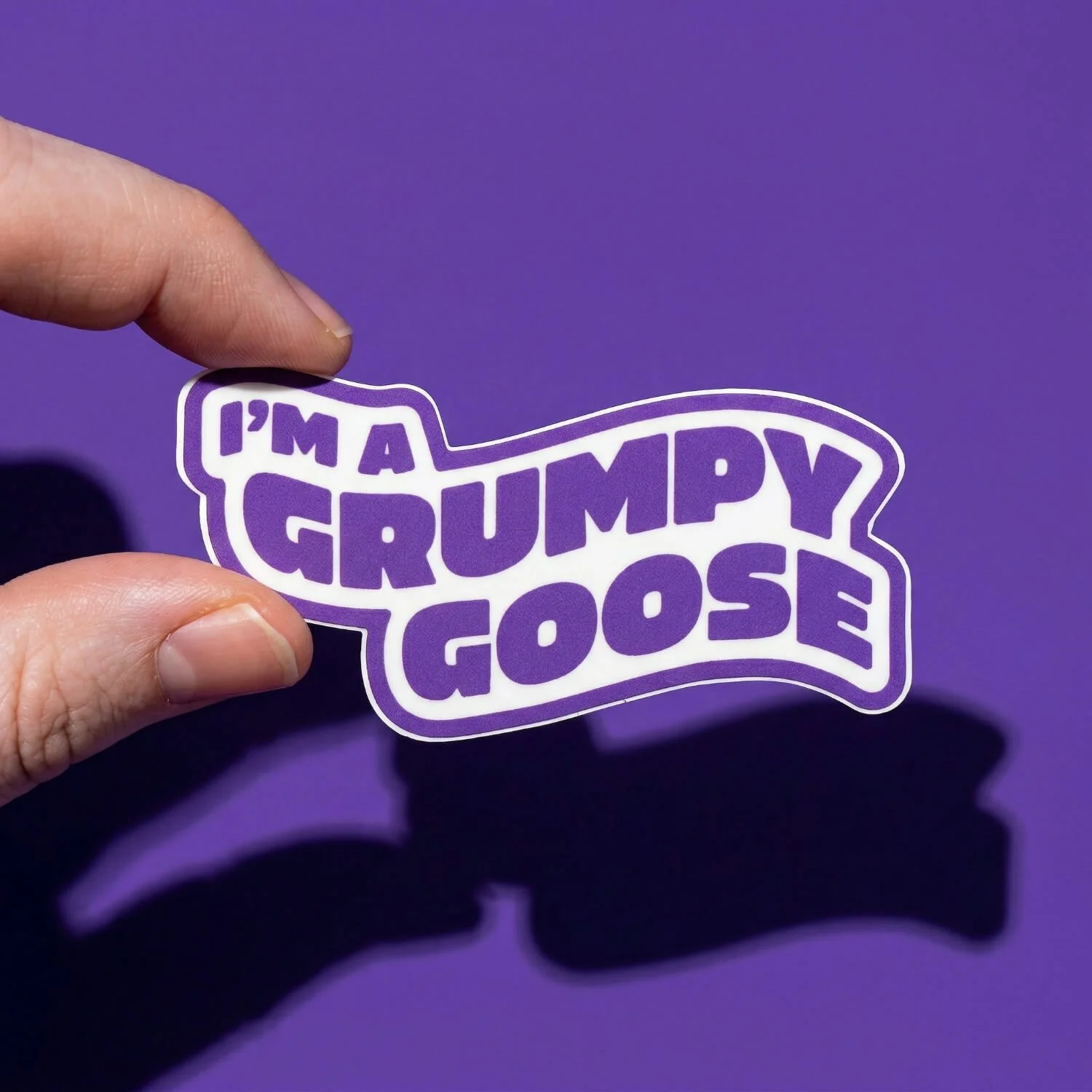 Grumpy Goose Sticker