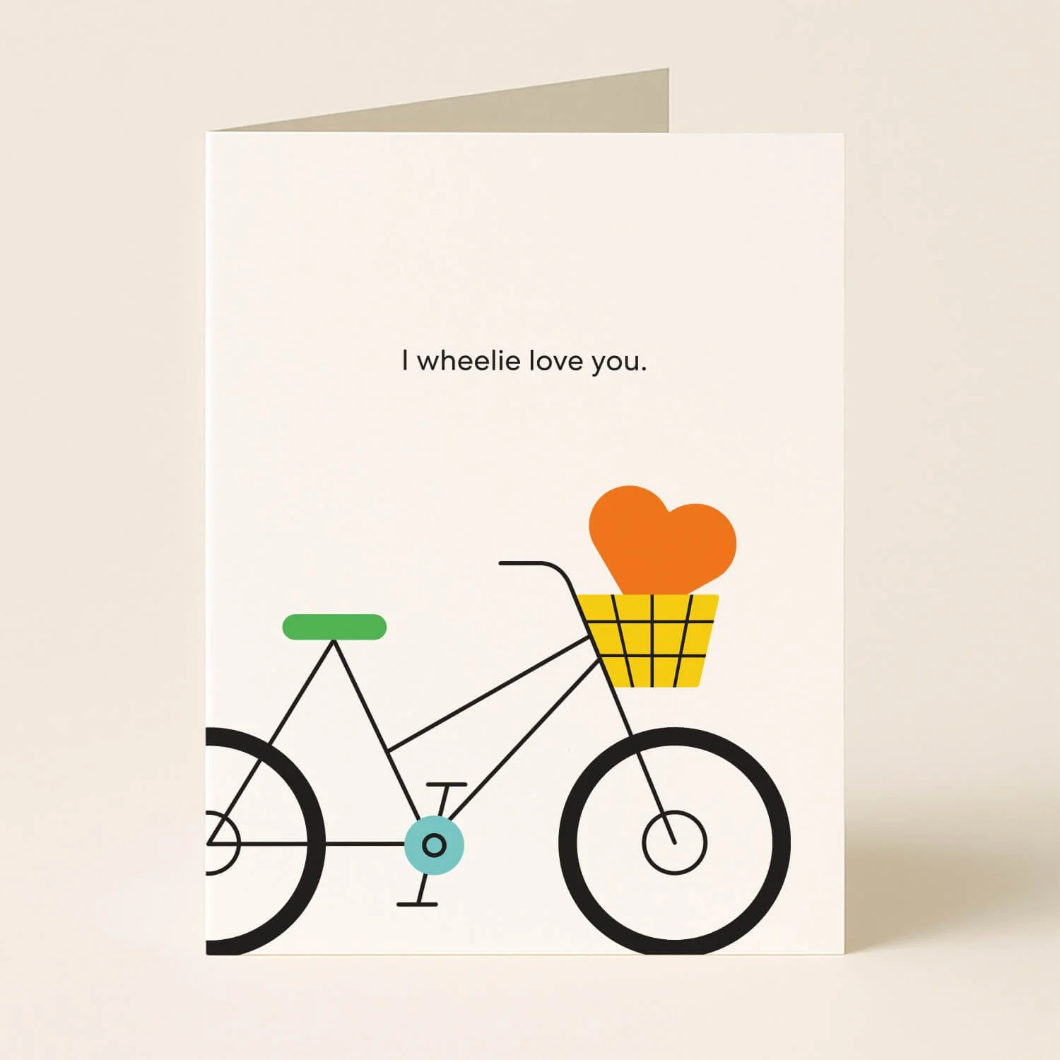 I Wheelie Love You Bike Greeting Card