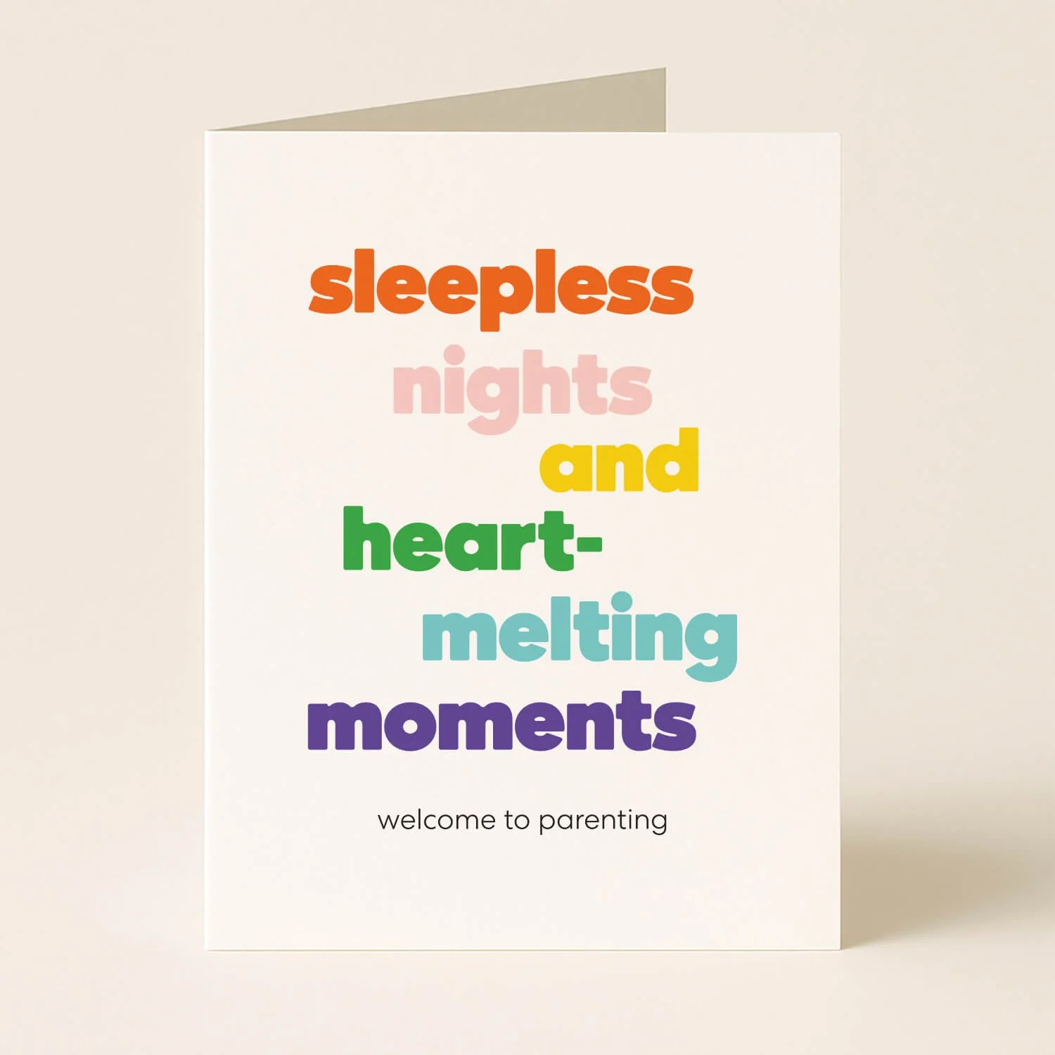 New Baby Heart-Melting Moments Greeting Card