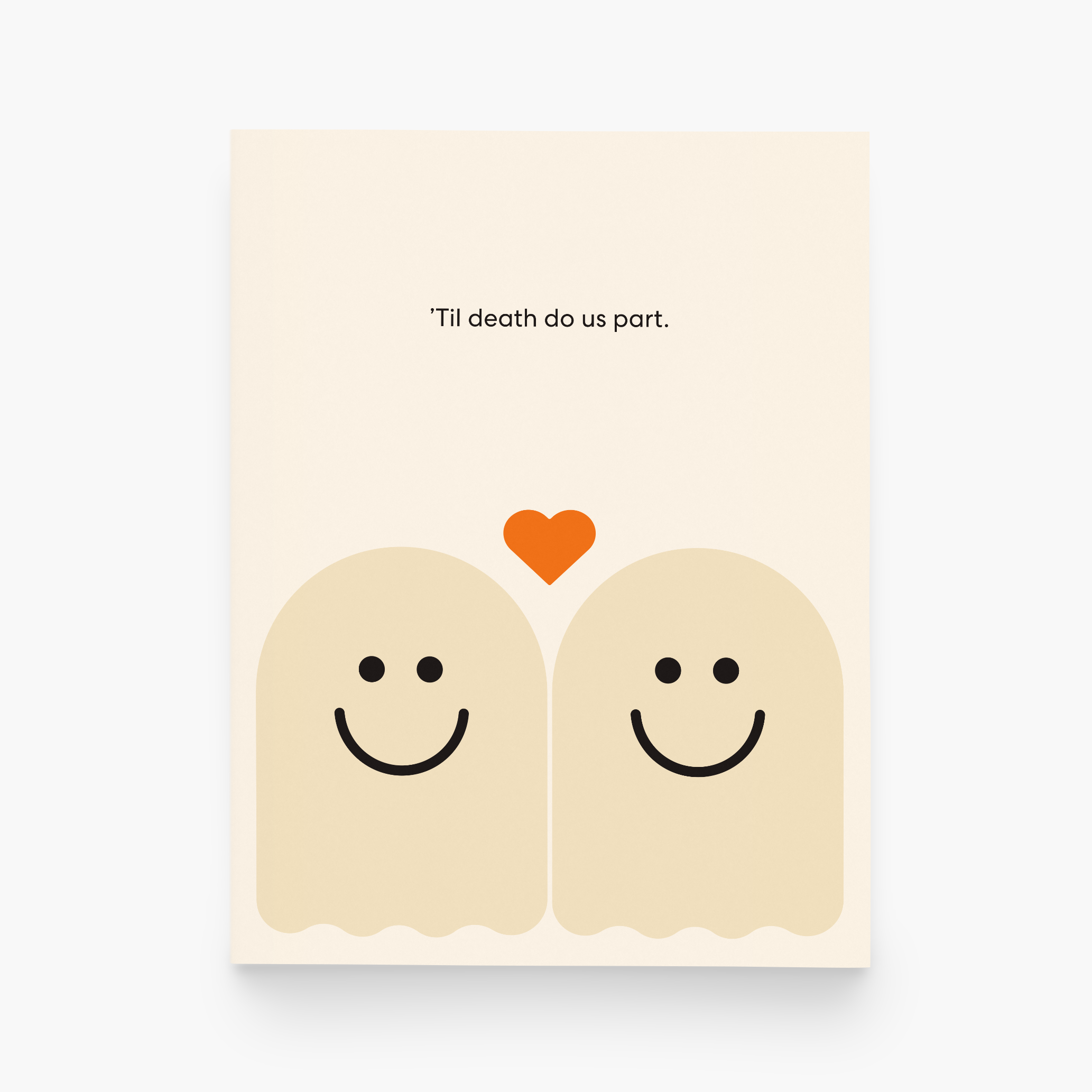 Til Death Do Us Part Ghost Wedding Greeting Card