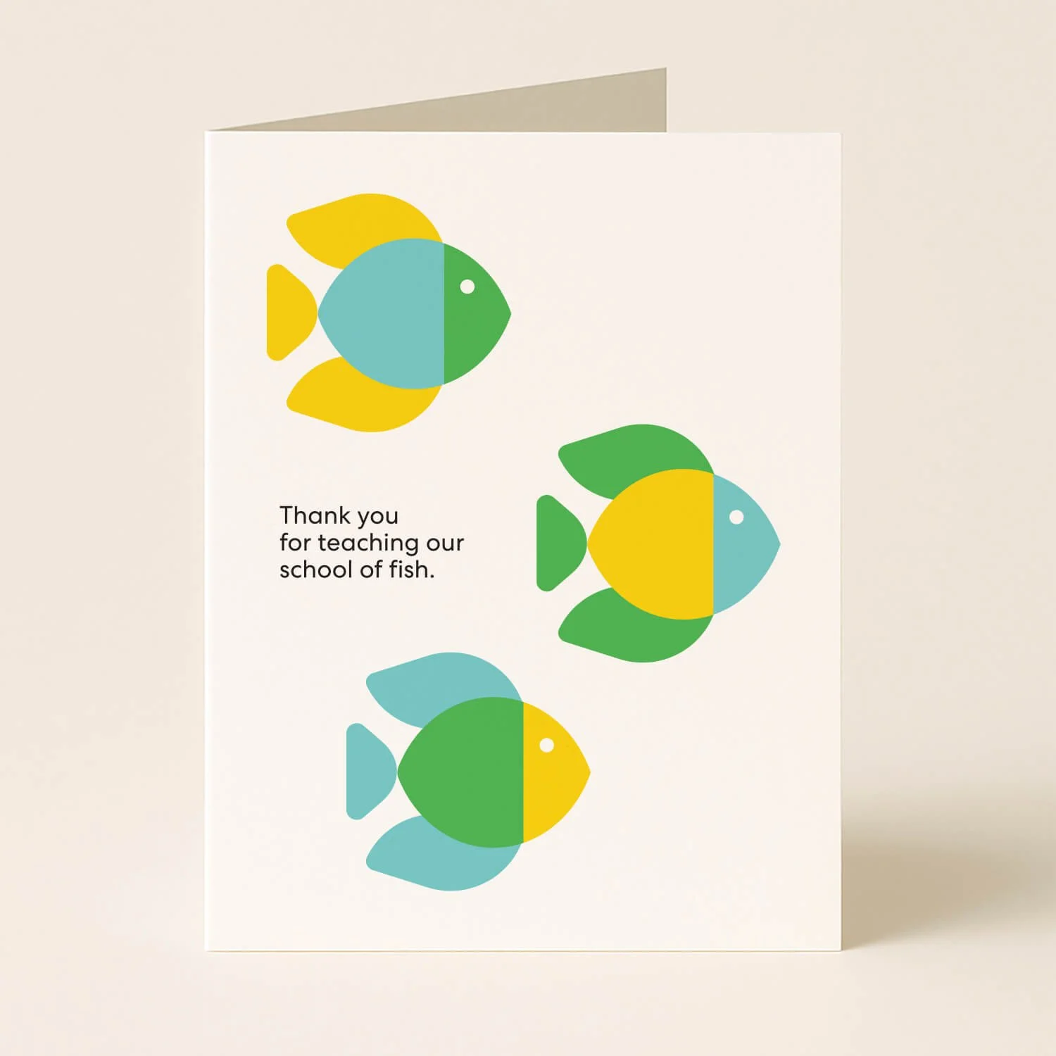 School of Fish Teacher Appreciation Greeting Card