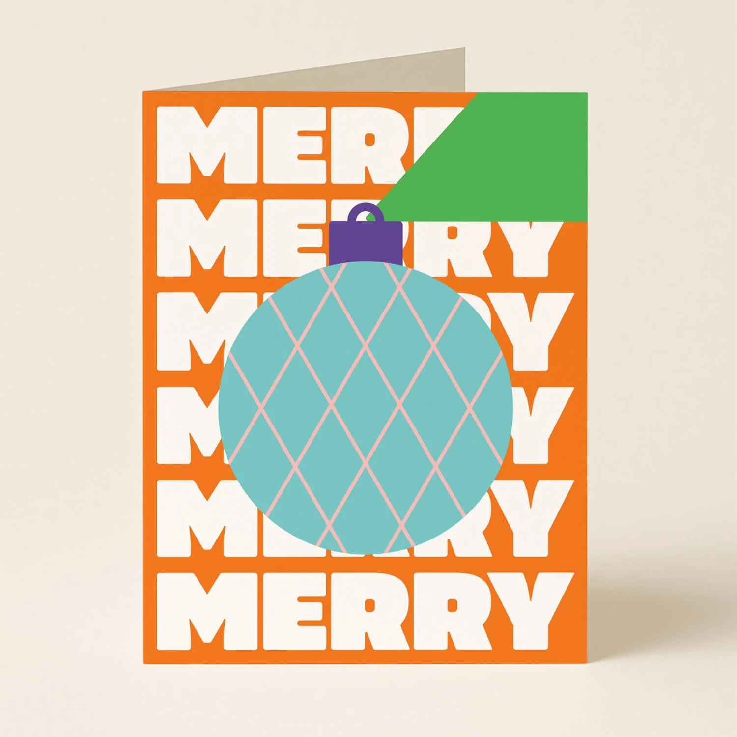 Merry Ornament Christmas Greeting Card