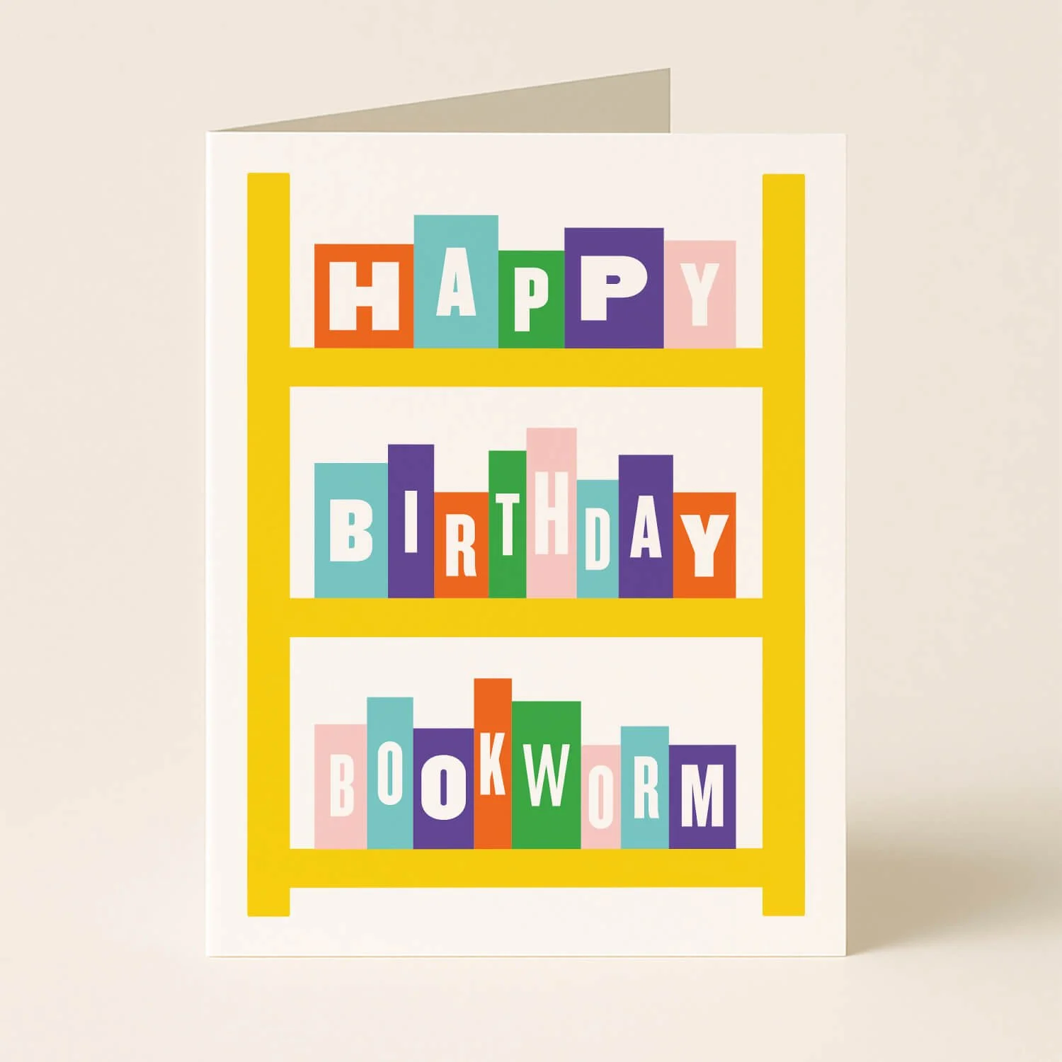 Happy Birthday Bookworm Greeting Card