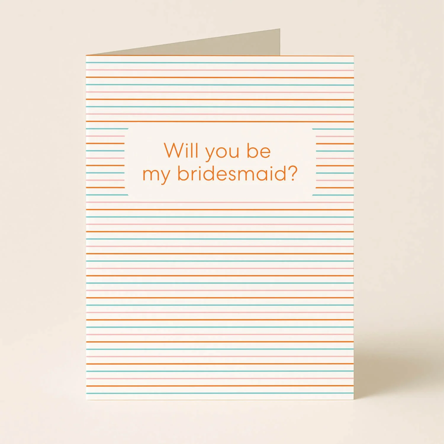Will You Be My Bridesmaid? Wedding Greeting Card