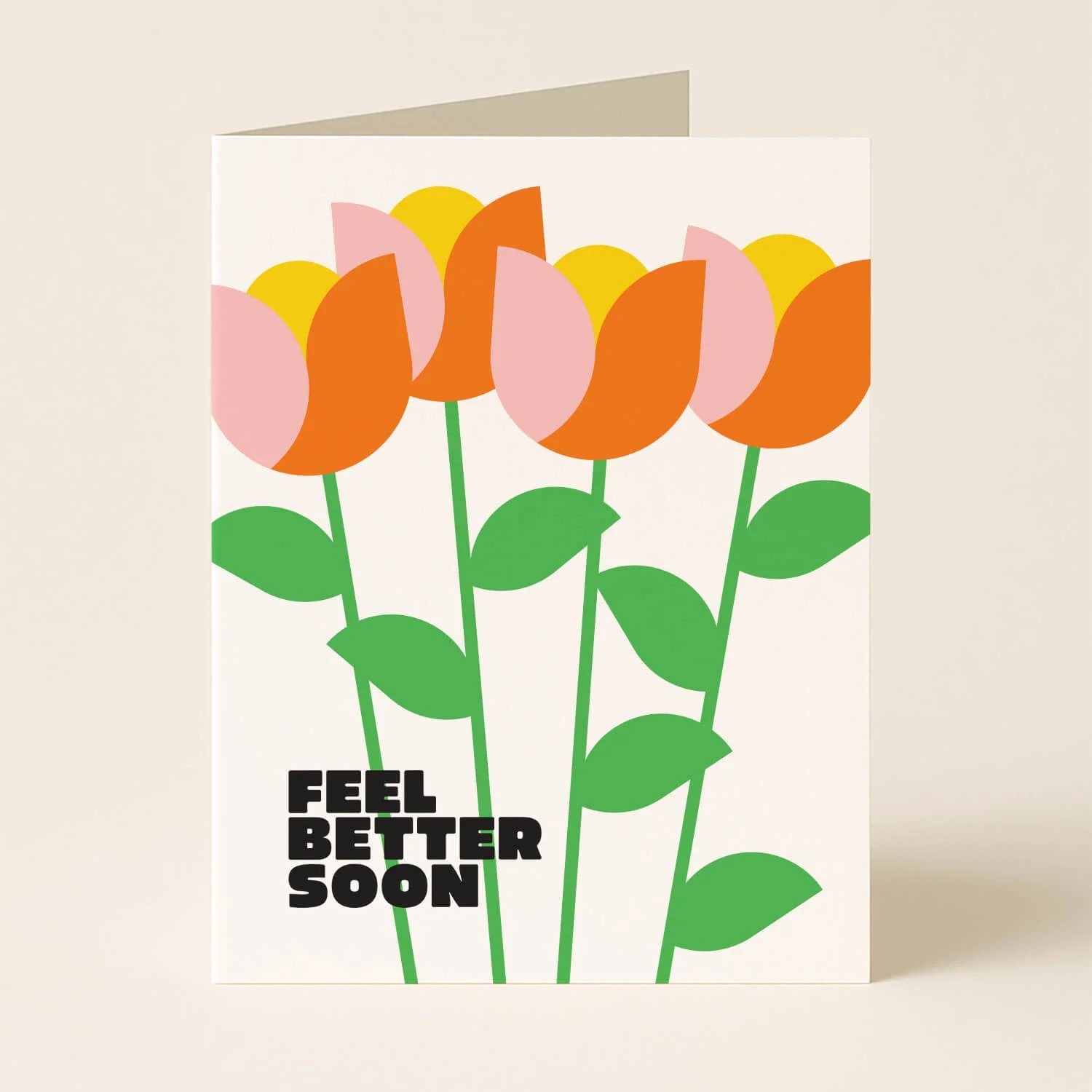 Feel Better Soon Tulips Greeting Card