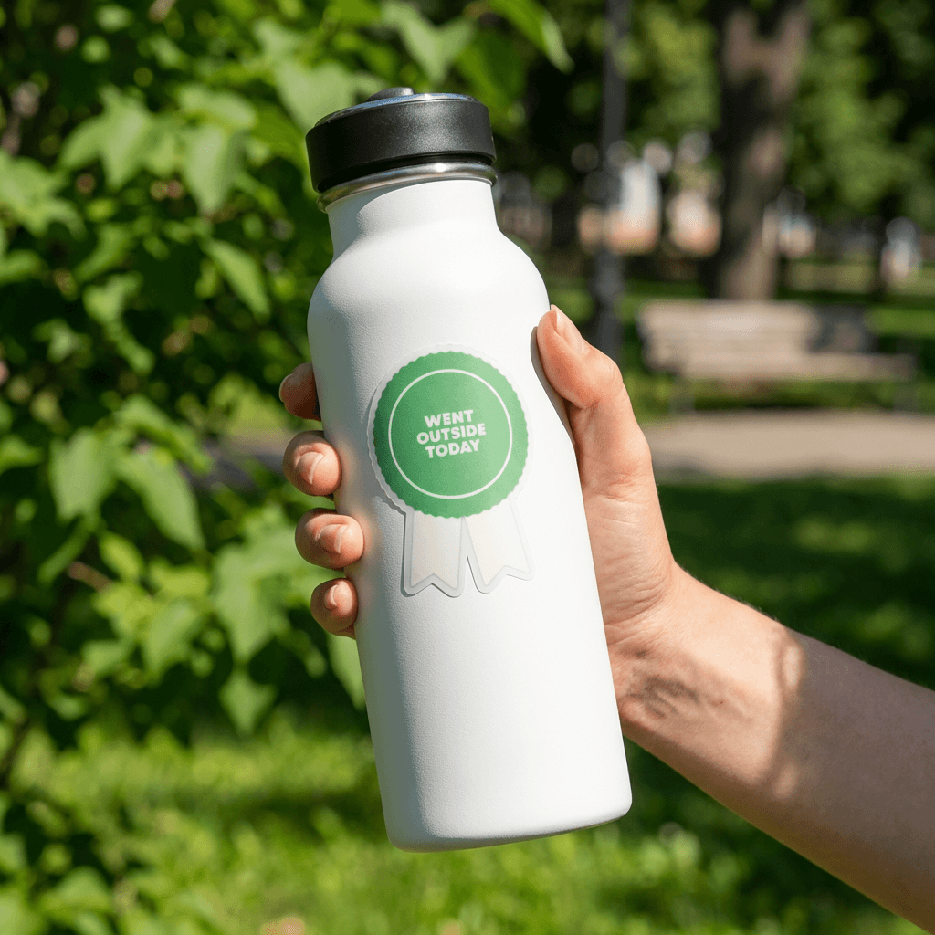 Went Outside Today Award Sticker