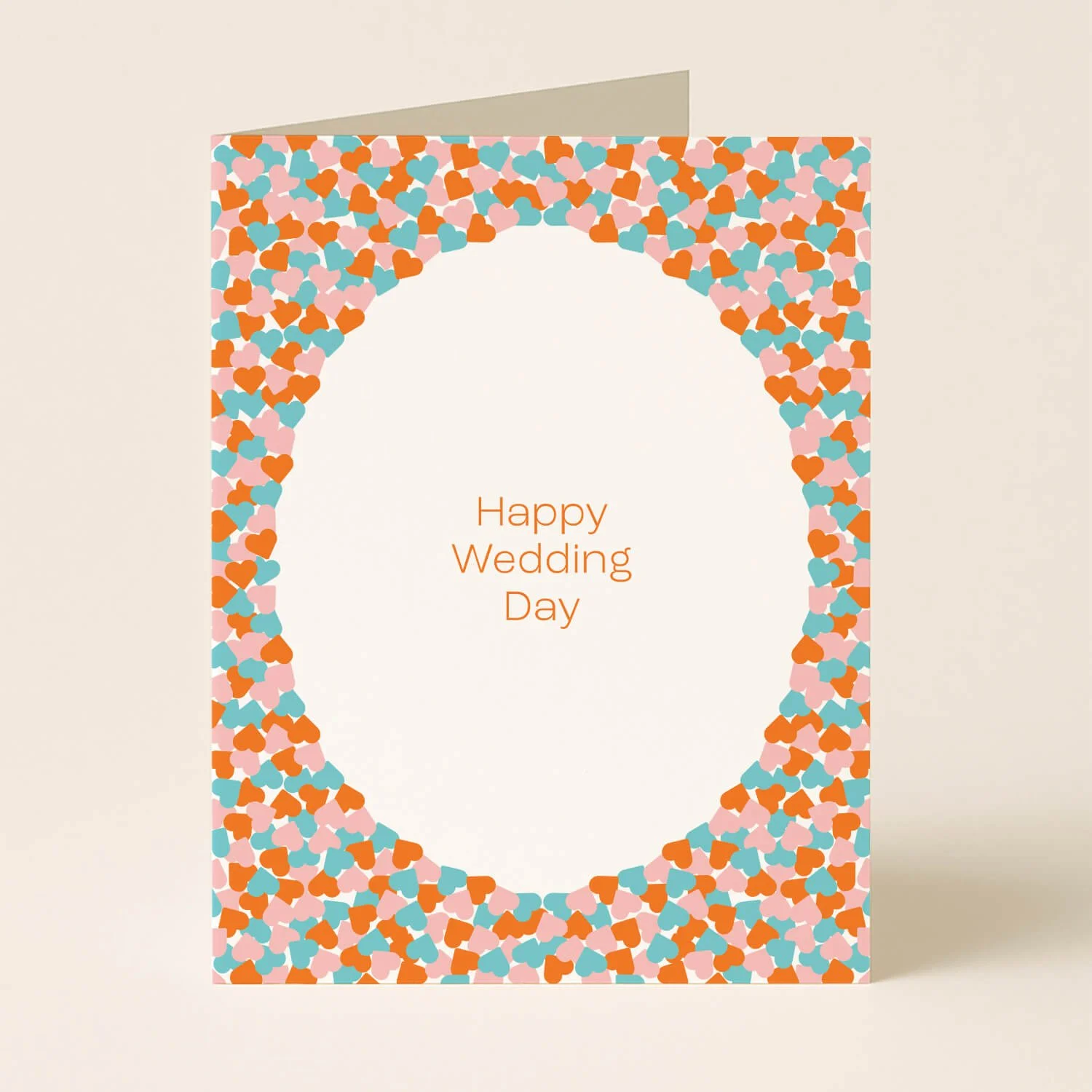 Wedding Day Hearts Greeting Card