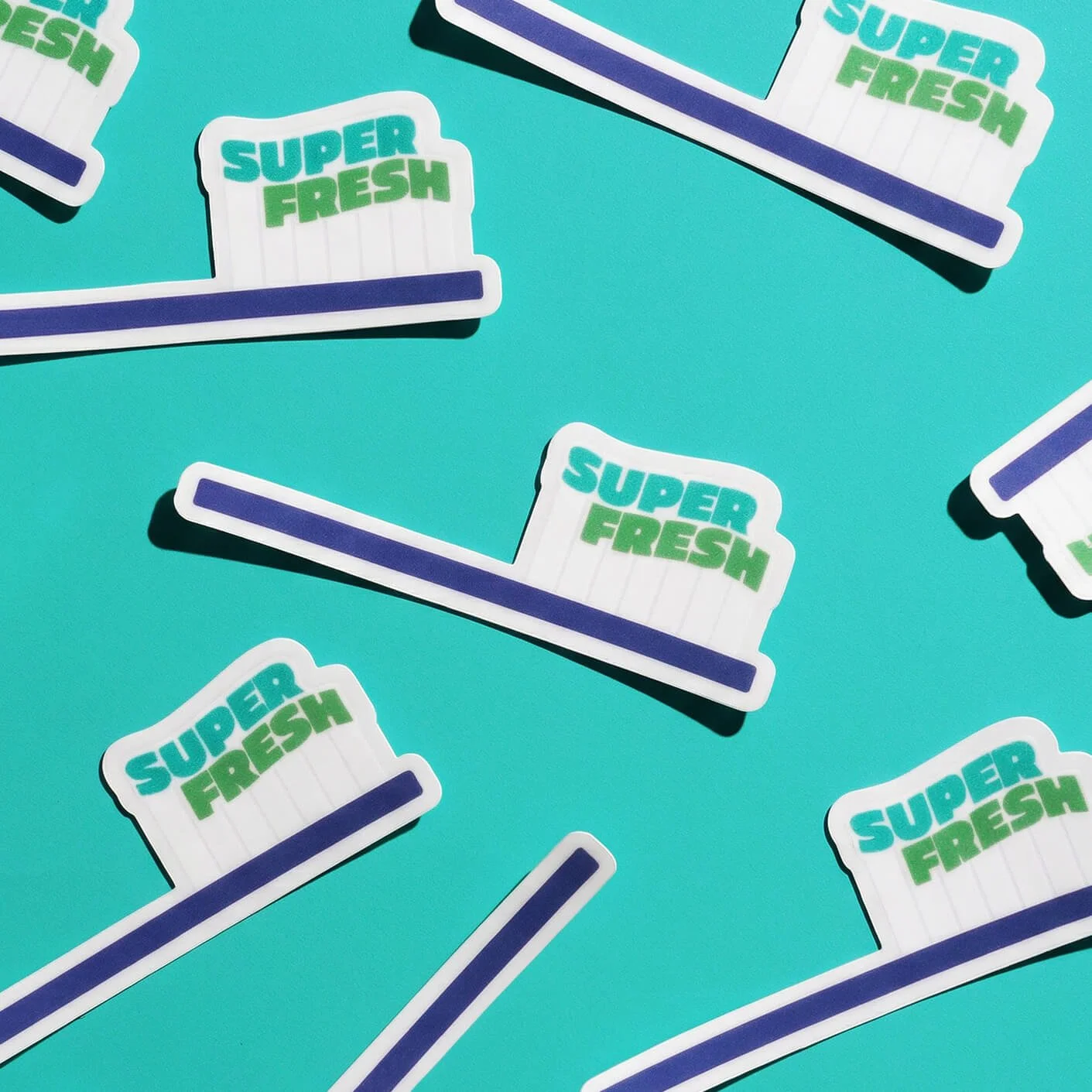 Super Fresh Toothbrush Sticker