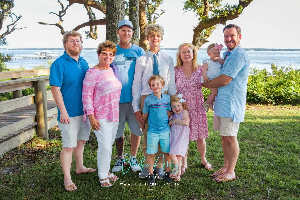 Waterfront Family Portraits in Morehead City, North Carolina