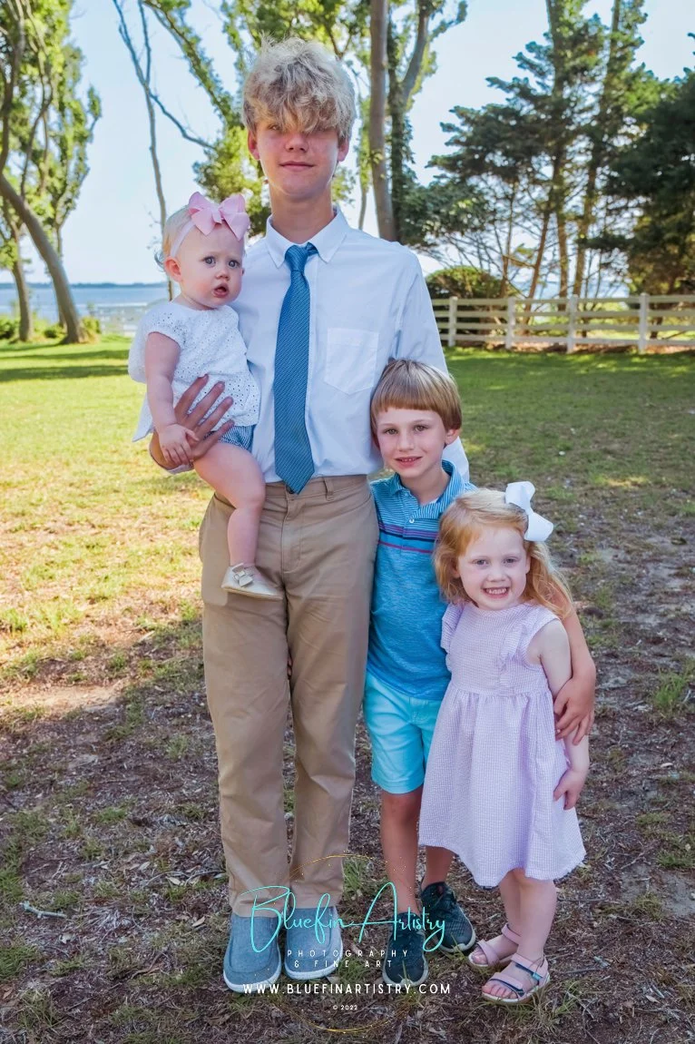 Waterfront Family Portraits in Morehead City, North Carolina