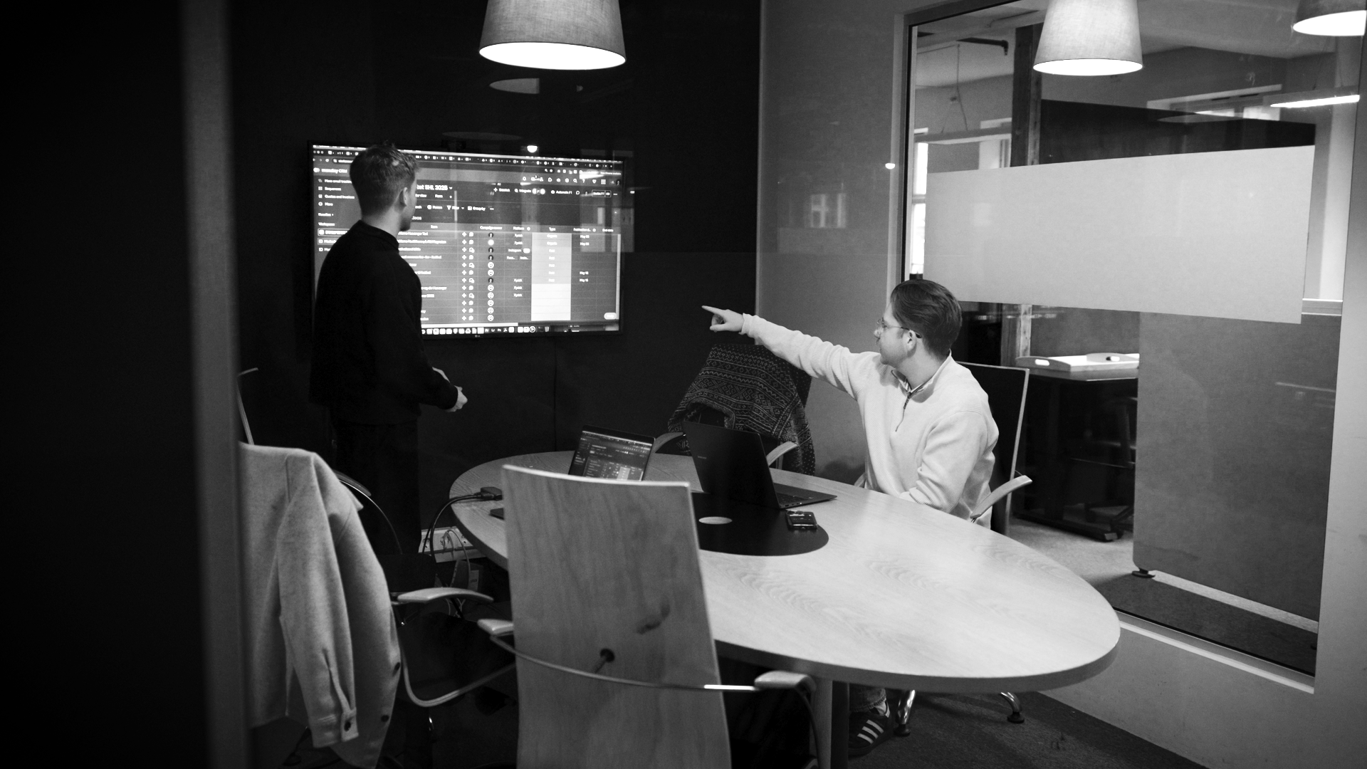 Alexander Balhald og Haakon Kjelbergnes på Bergen.Works