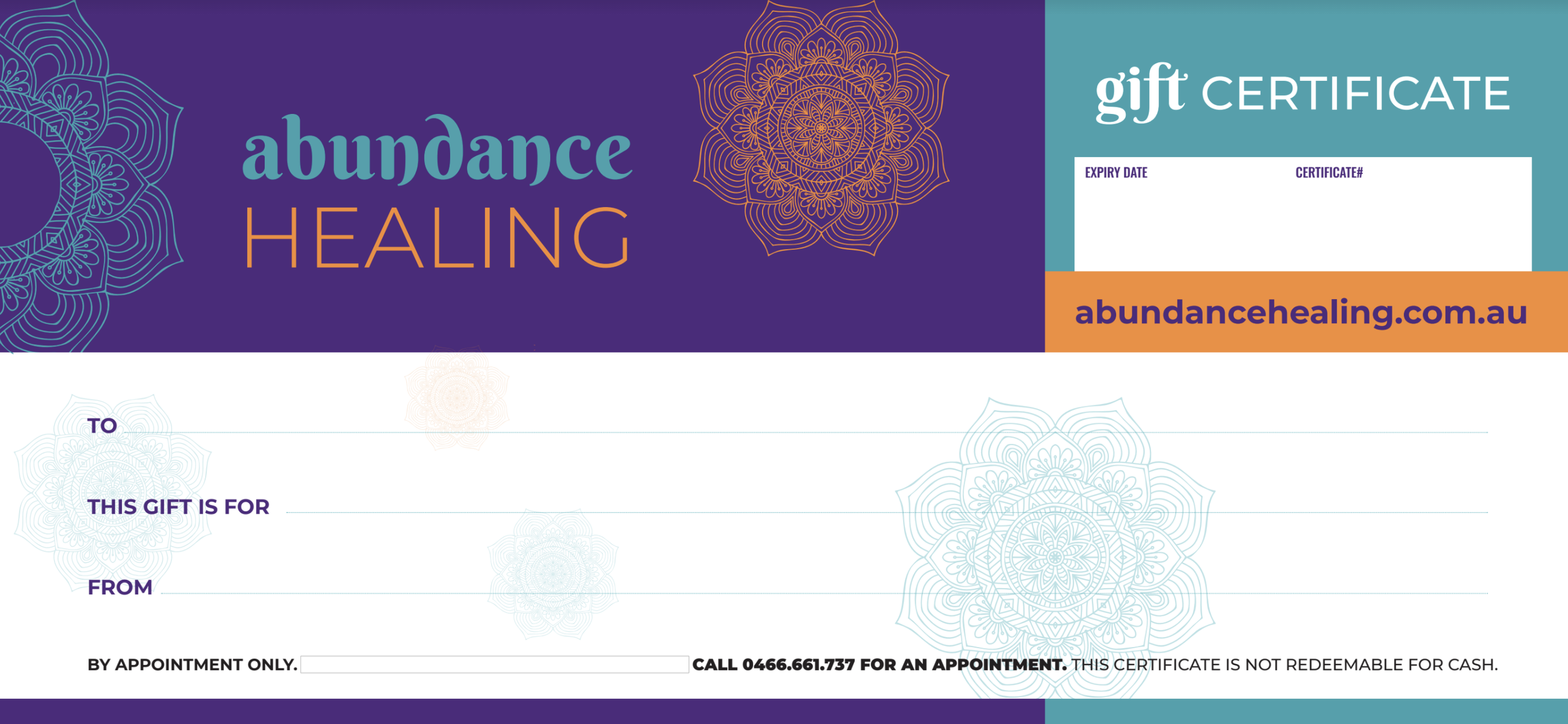 Spa Package Gift Certificate - Nourished Ritual
