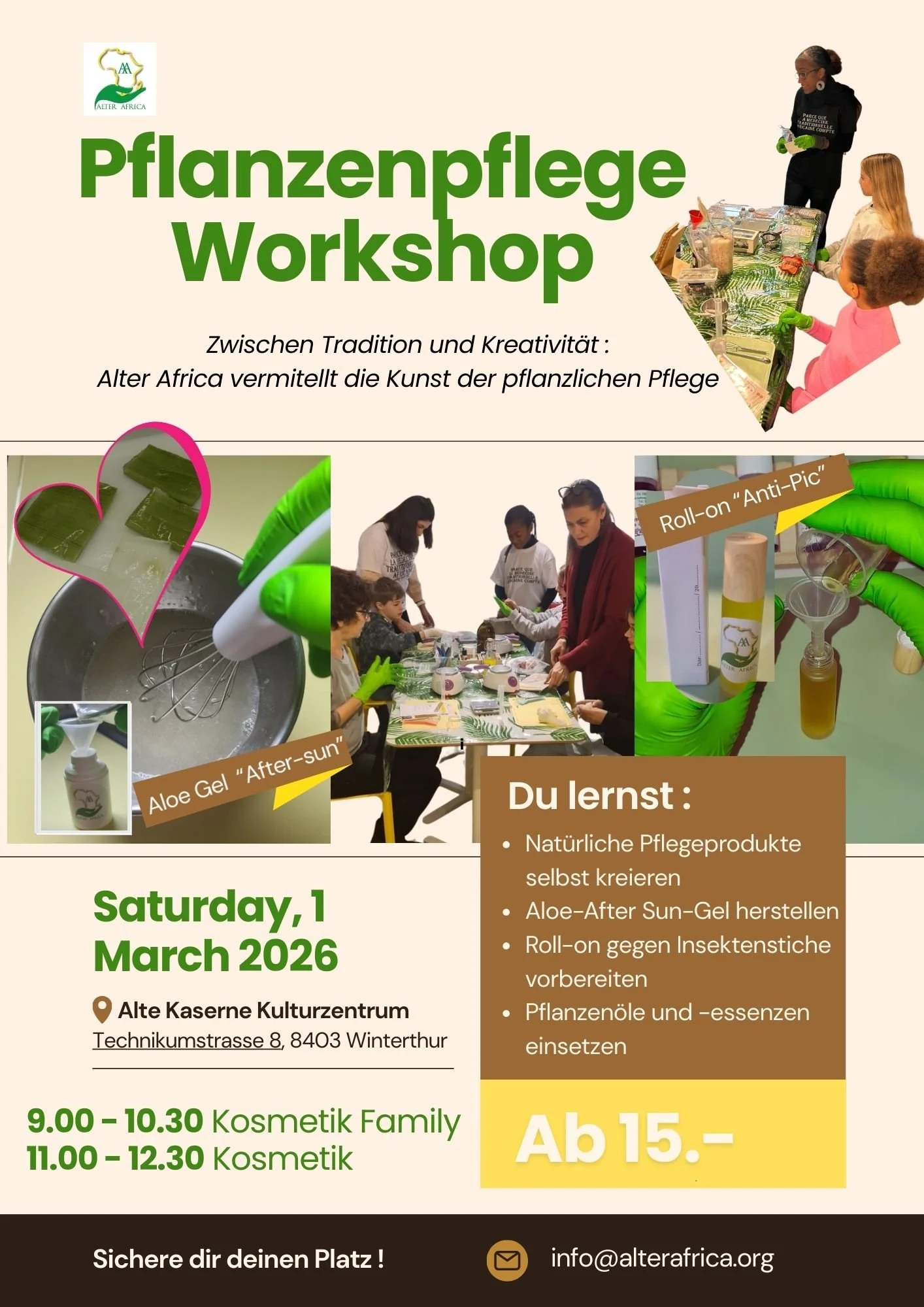 Workshop „Natürliche Pflegeprodukte”