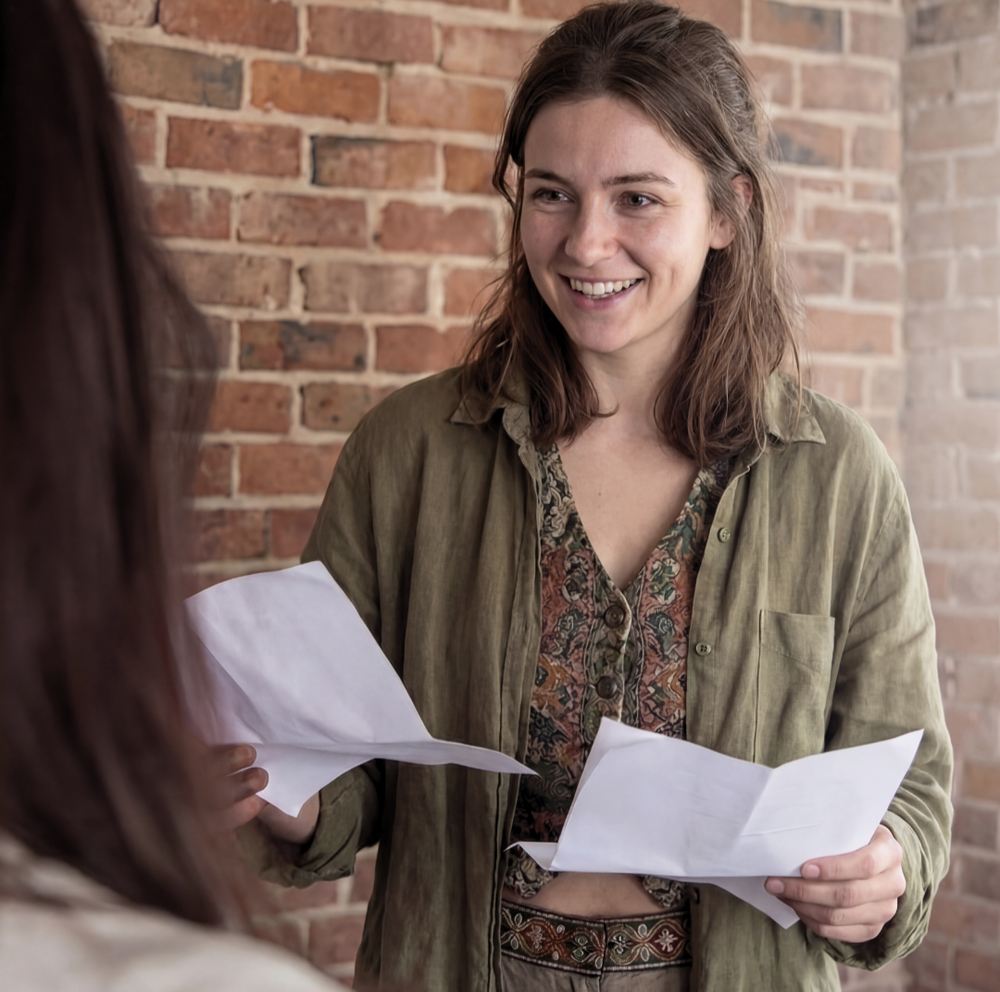 Actors training on camera at The Actors Workout — acting classes and workshops Sydney