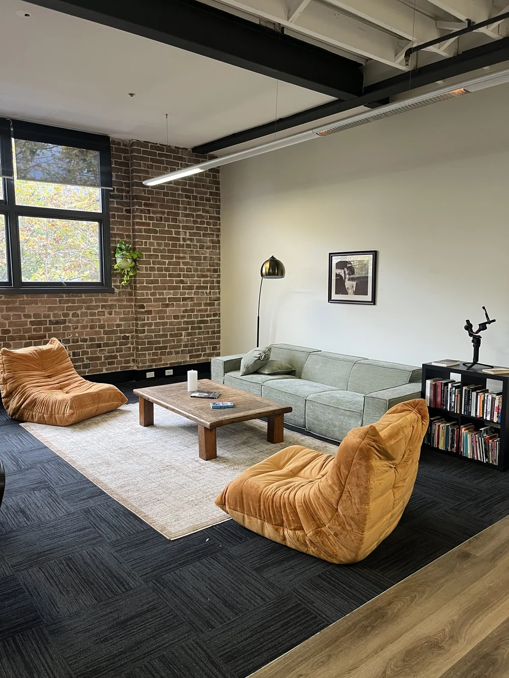 Studio room at The Actors Workout &mdash; Sydney screen acting studio in Ultimo, used for rehearsals, one-on-one coaching, audition prep and showreel production