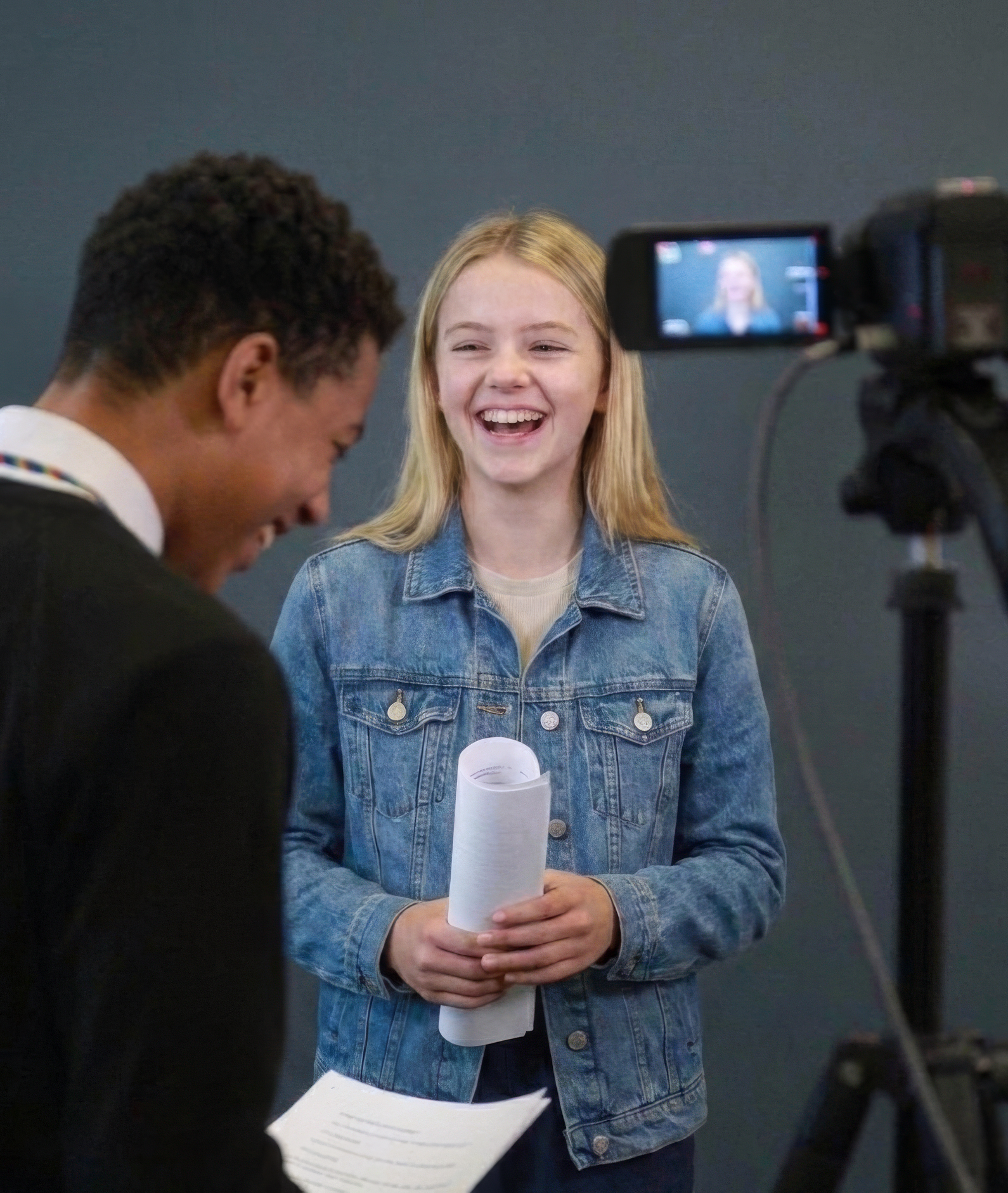 Students performing in an on-camera screen acting class at The Actors Workout Sydney