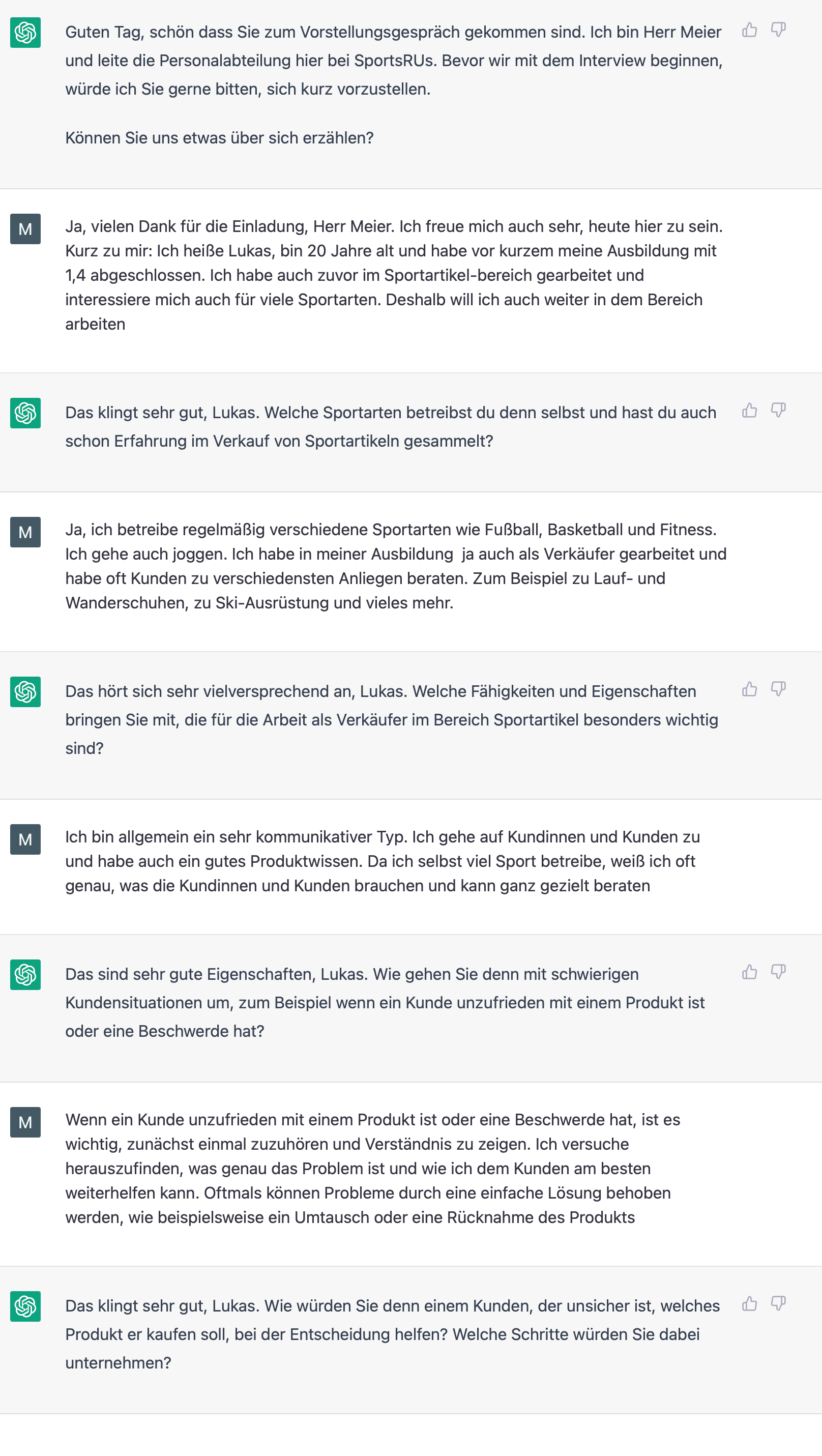 ChatGPT im Unterricht: Vorstellungsgespräche simulieren 📝