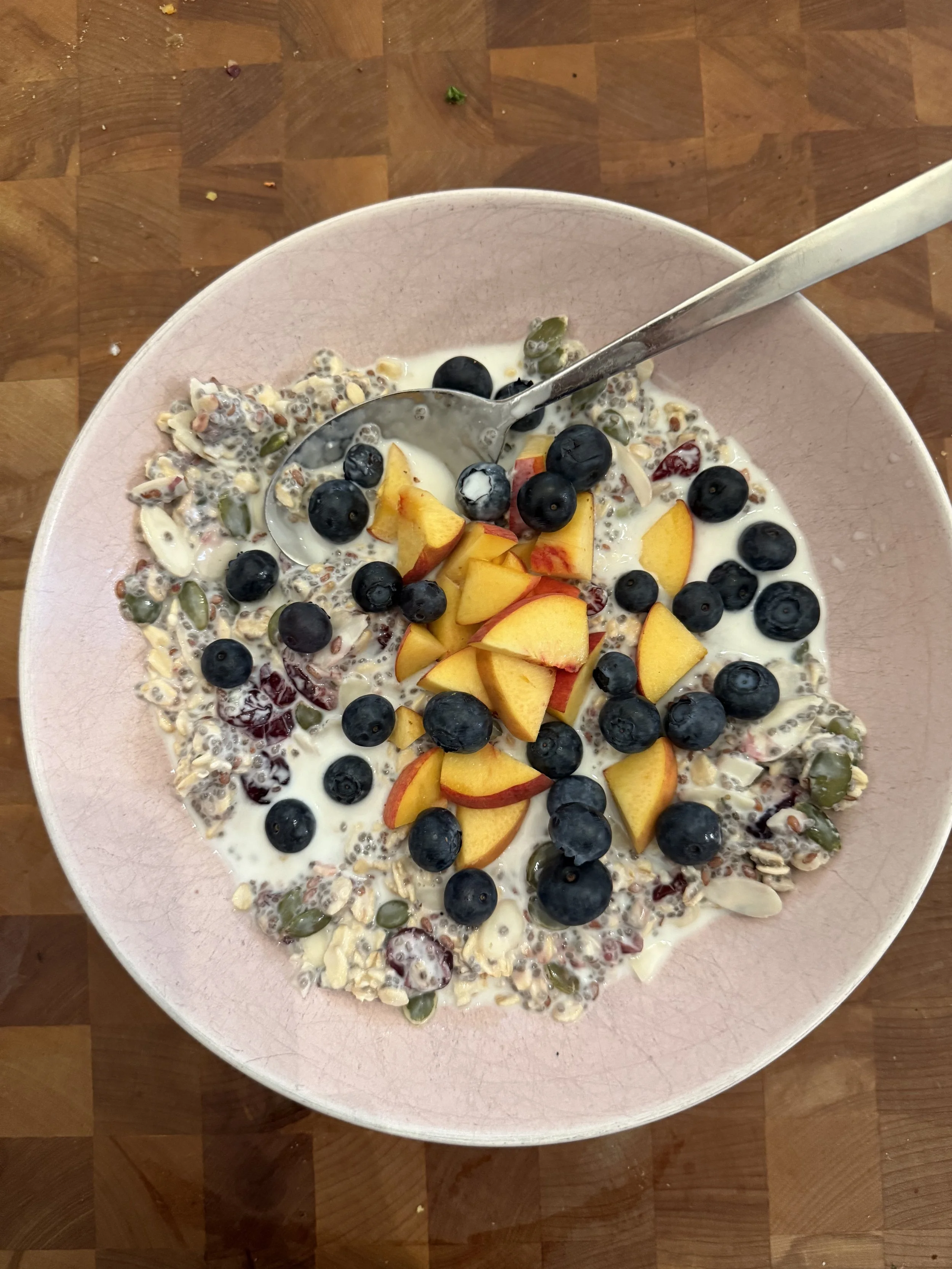 Bircher muesli with fresh fruits