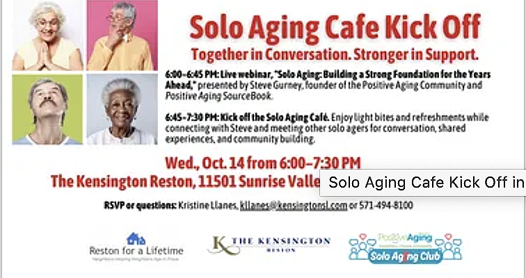 Solo Aging Cafe Kickoff