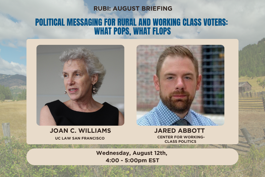 Political Messaging for Rural and Working Class Voters: What Pops, What Flops   