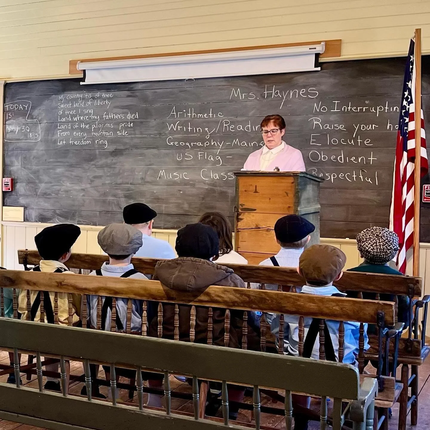 It&rsquo;s 1892 at the Sound Schoolhouse this week! Vintage Classroom is a beloved free program offered annually to every local third grade student.

Yesterday Vintage Classroom made WABI Local news. Visit the link in bio to see the recorded news seg