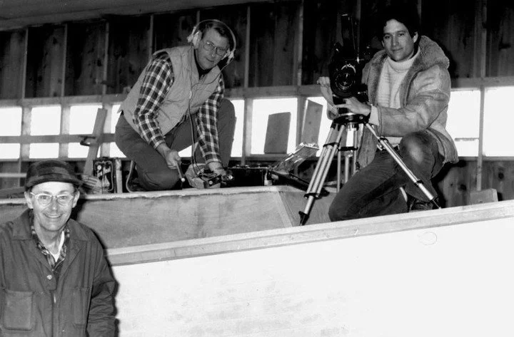 There's still time to join or renew in 2023. Find your Island Story with the MDI Historical Society! Click the link in bio to donate.

Photograph: "Filming about Friendship Sloops" LaRue Spiker, LaRue Spiker Collection, Mount Desert Island 