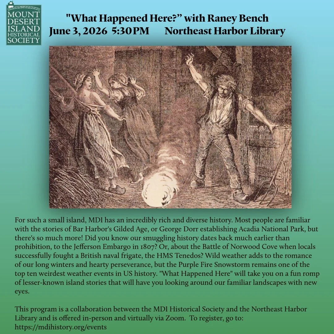 Tonight at 5:30 at the Northeast Harbor Library! Go to PROGRAM CALENDAR &amp; REGISTRATION link in bio to learn more and register.
