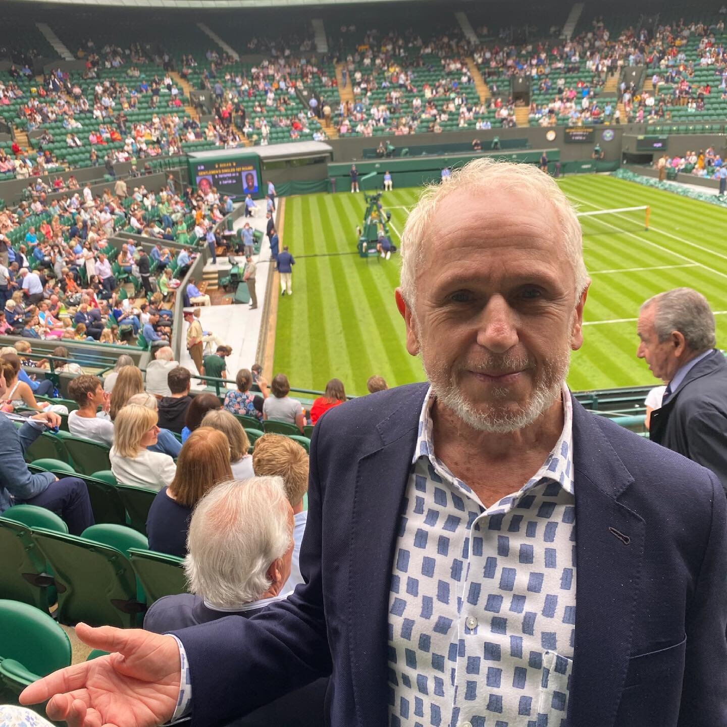 My friend Margaret and I had a wonderful time at the opening day of Wimbledon, on No. 1 Court. Digital ticketing was a nightmare, but worth it in the end!! WS x