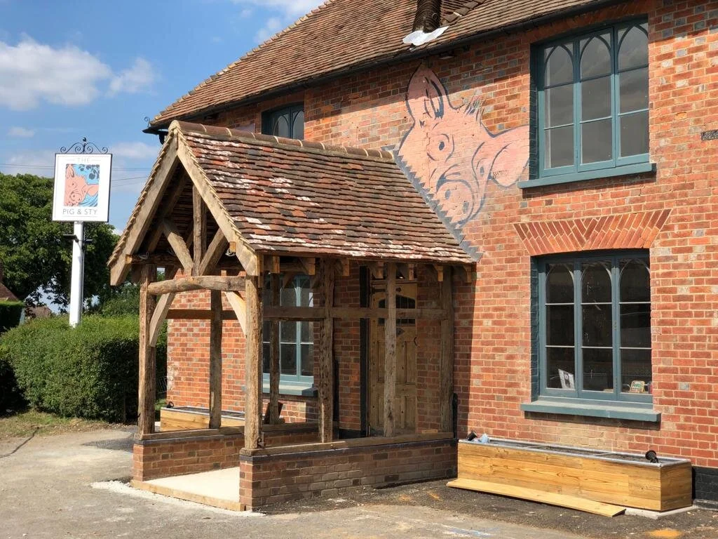 the pig & sty bethersden by Elvey Farm Kent