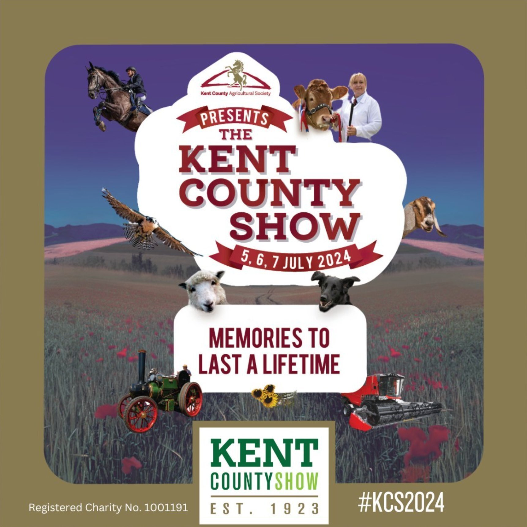 This is your sign to grab your tickets for the 93rd Kent County Show on the 5th, 6th &amp; 7th July 2024 and book your weekend accomodation here at Elvey Farm.

Show tickets are be valid for any one of the show days, so there's no need to worry about