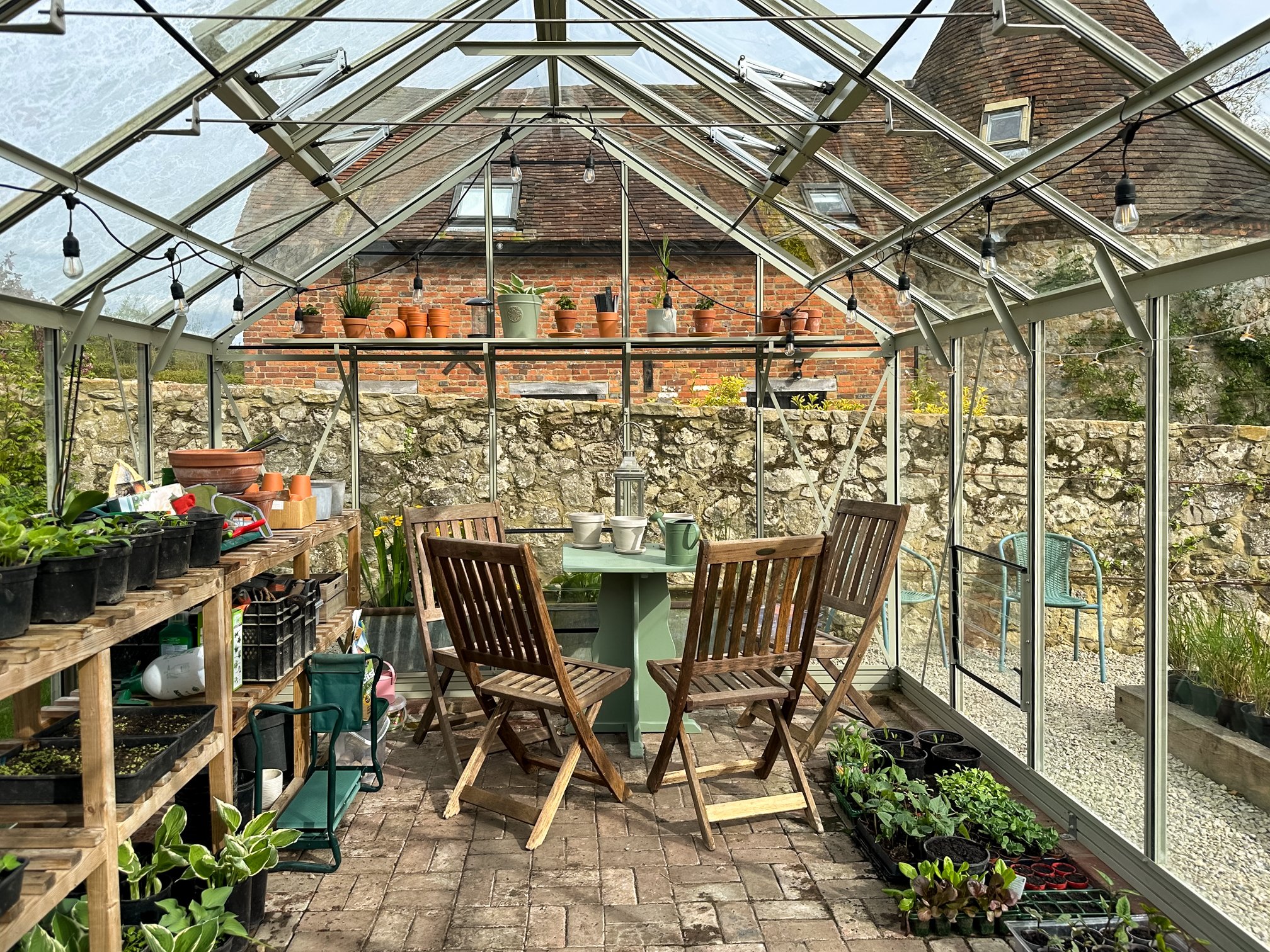 As the weather is just about turning and show us spring as we know it, the garden has been waking up and the birds are singing. Let&rsquo;s face it - it is the most joyful time of the year for most of us!⁠

Here we have our treasured greenhouse, a sm