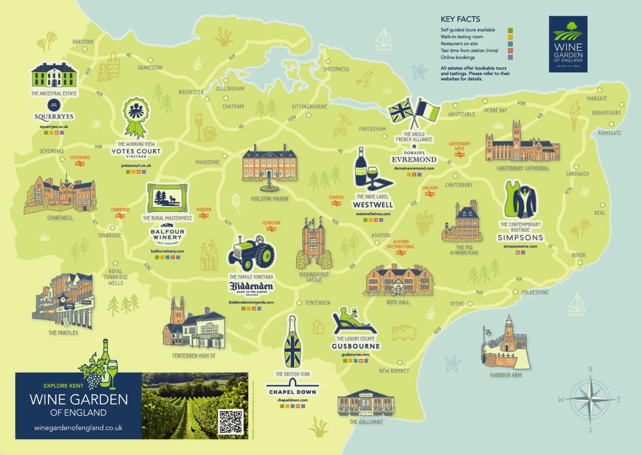 We&rsquo;ve been following @winegardenofengland for a while now, and we just saw this post that we had to share with our followers because it makes finding and visiting wineries in Kent so simple. While we have a few of our own favorite wineries that