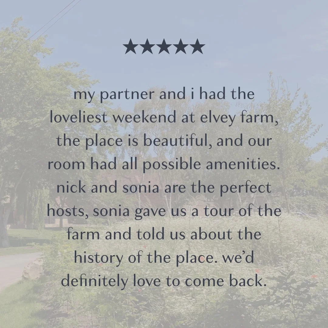 A weekend to remember at Elvey Farm; read S &amp; J's review (pictured) to hear all about it 🍃

#ElveyFarm #WeekendGetaway #VisitKent #TravelGoals #NatureLovers