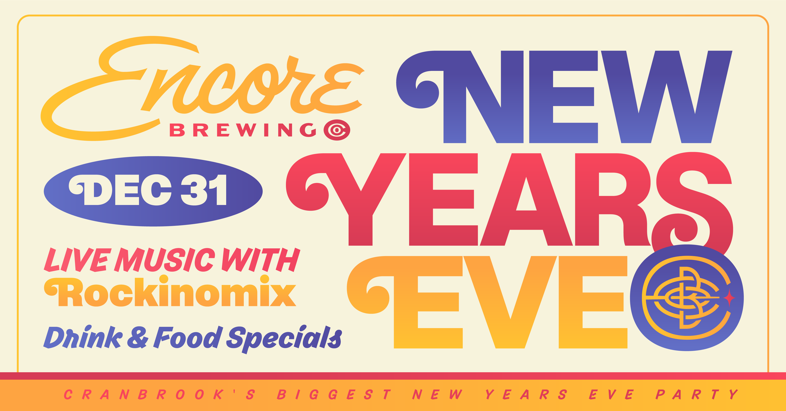 New Years Eve at Encore Brewing Co. with Rockinomix