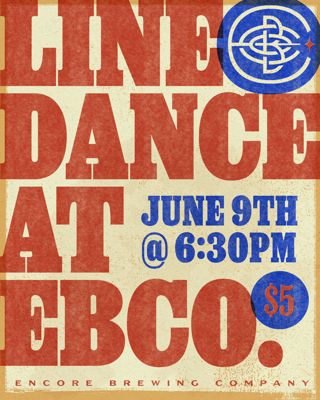Line Dancing at Encore Brewing Co.