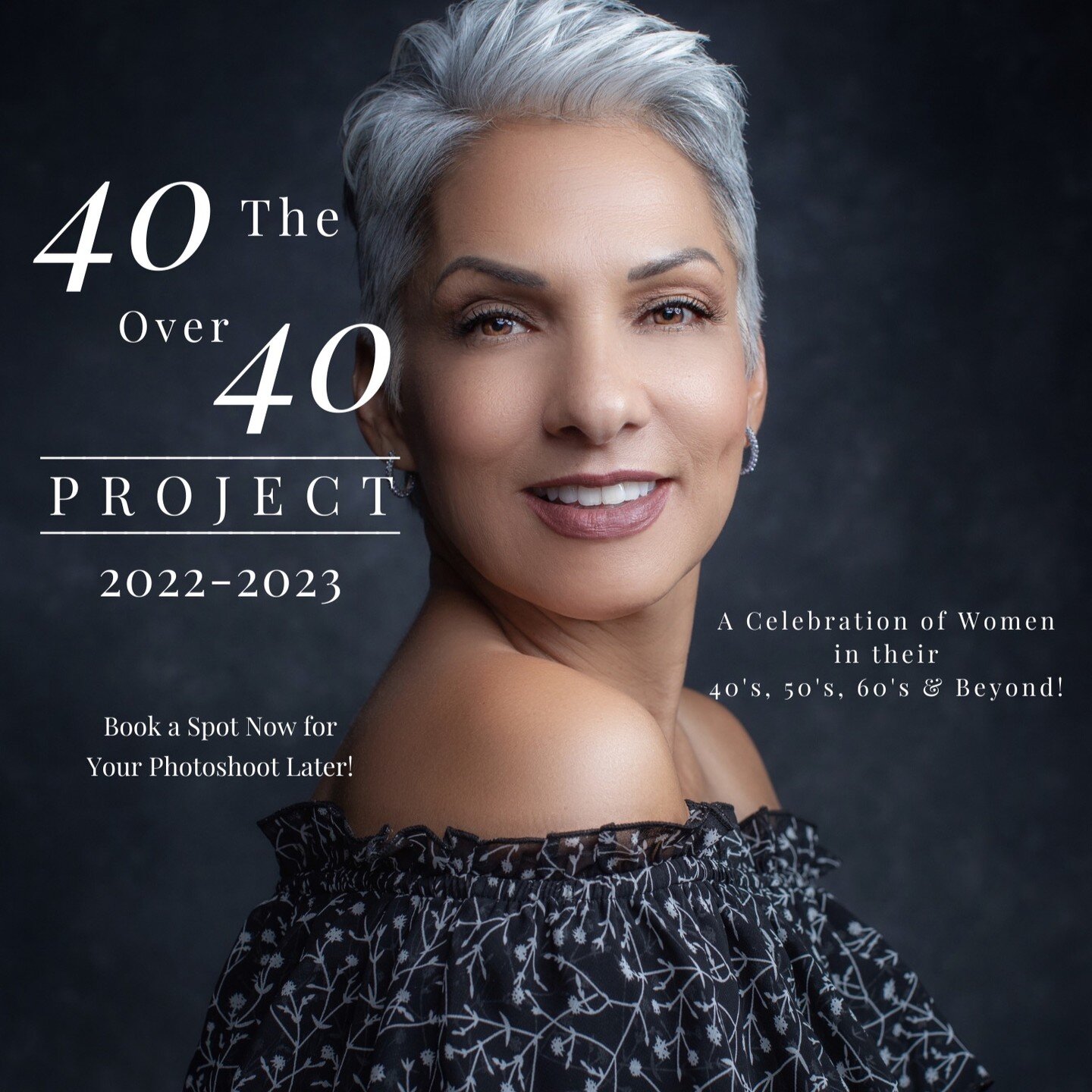I'm SO excited! You are invited to join my:
40-Over-40 project ~ ❤️ Showcasing ageless beauty &amp; wisdom that comes with maturing! ** Seeking women in their 40s, 50s, 60s, 70s &amp; beyond! 
.
** Booking Orlando photoshoot dates: July - October.
.
