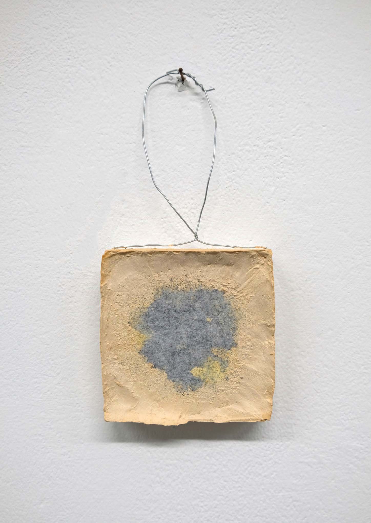 "A Fixed Cosmic Potential," Plaster and found objects, 10x10 cm, 2021
