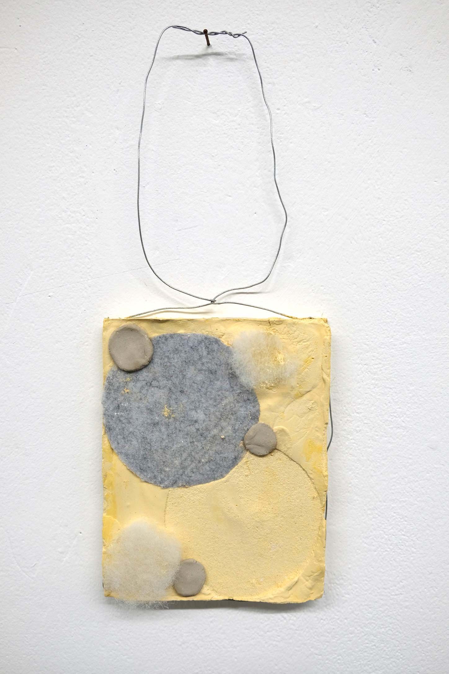 "A Fixed Cosmic Potential," Plaster and found objects, 18x13 cm, 2021