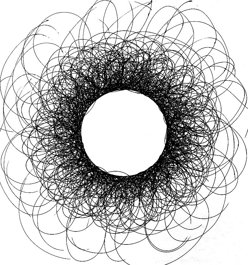 Pen Drawing, 2021, 8x8"
