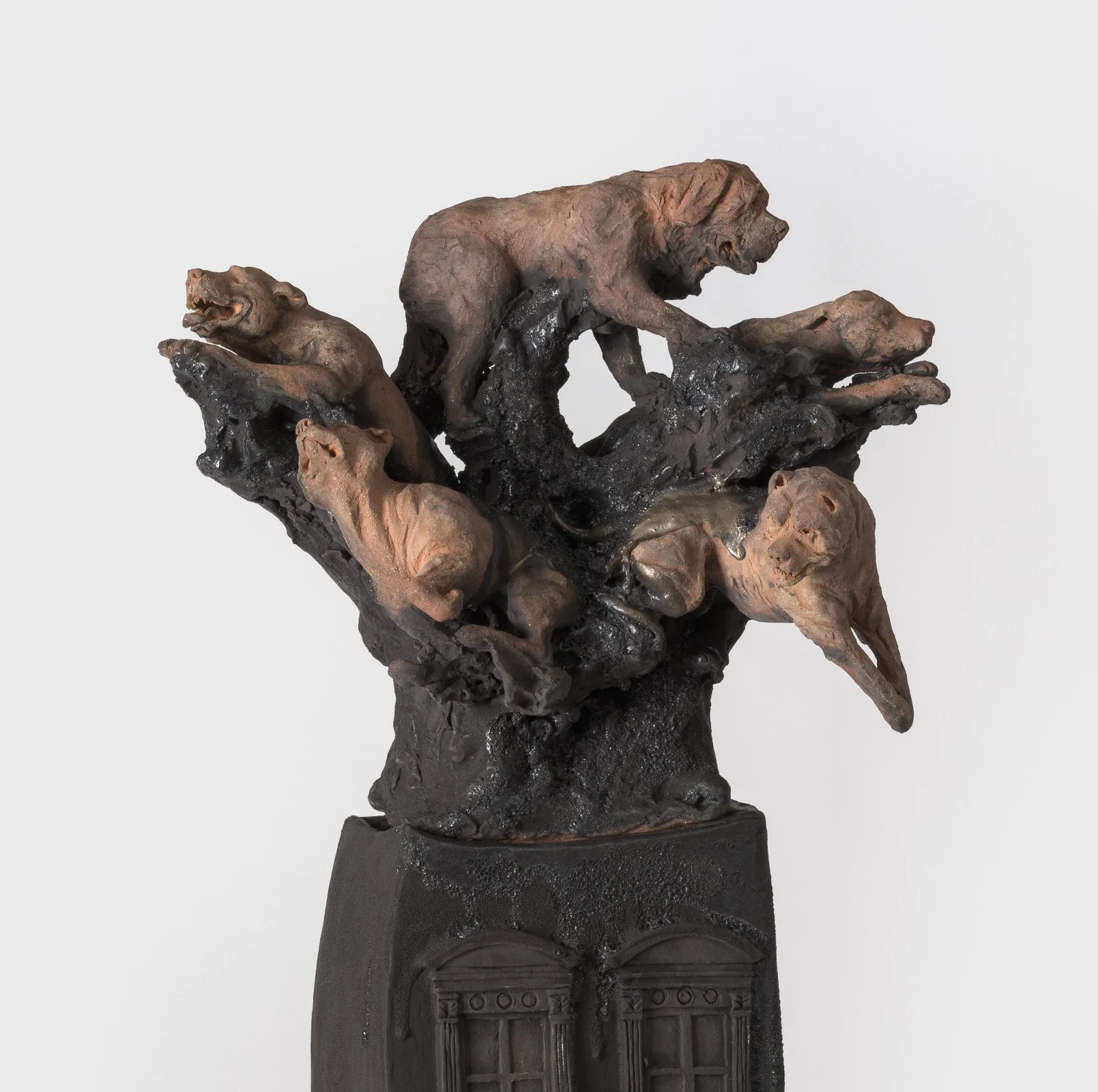 Staffordshire Plume (detail).  Ceramic.  44 x 15 x 12."  2026.