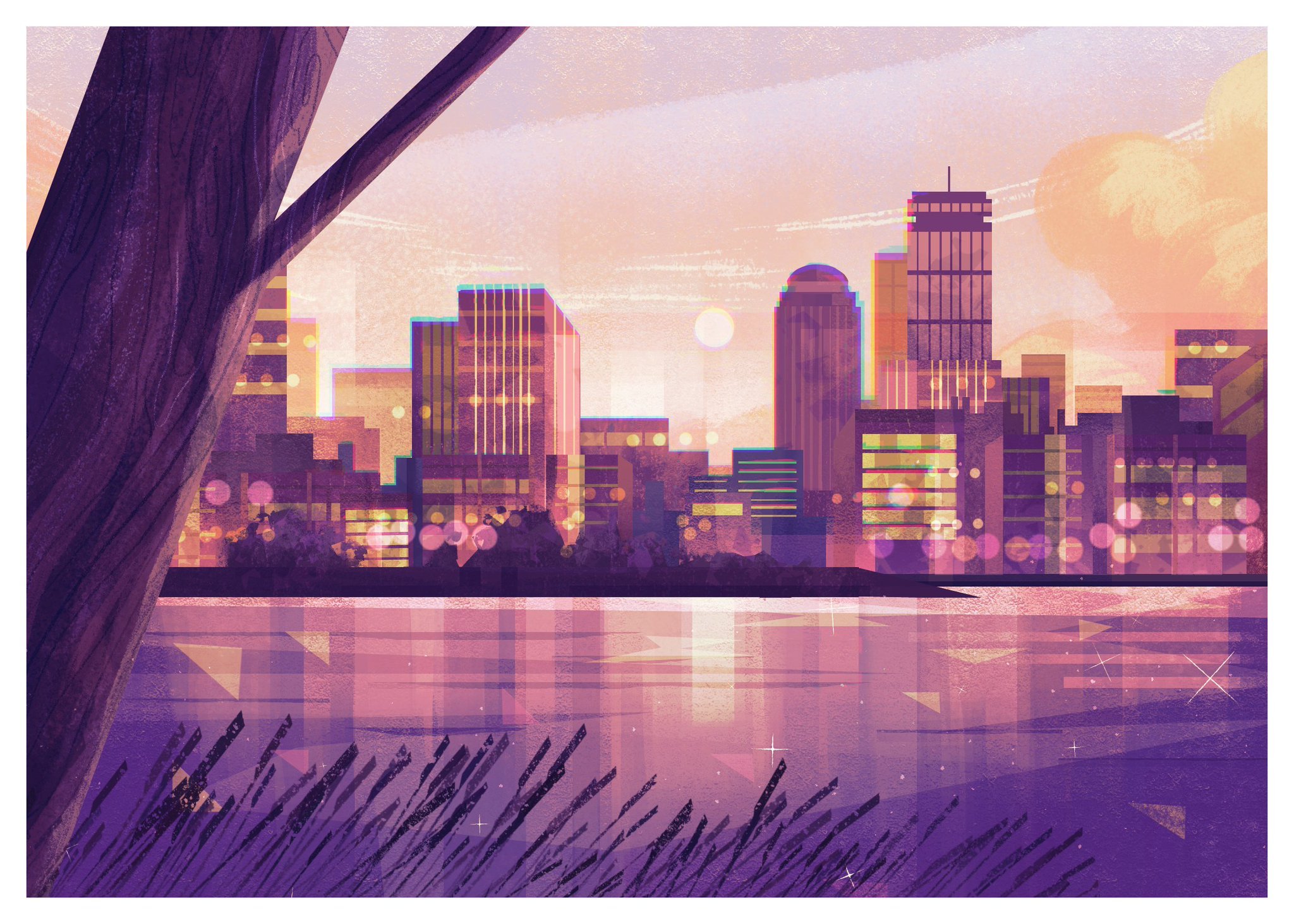 Boston Skyline Print