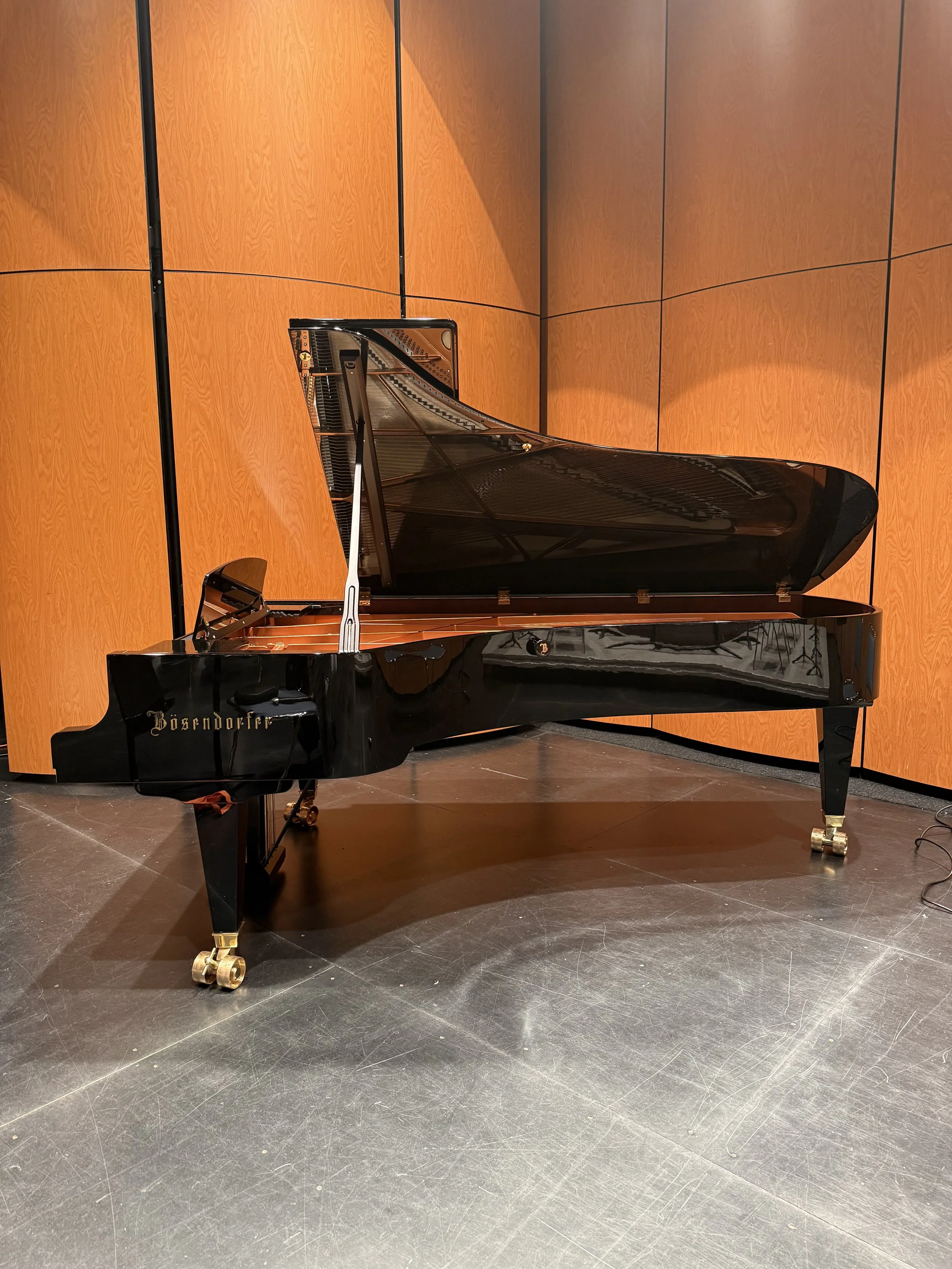 Bosendorfer Model 280VC (9ft).  Delivered new to Welte Auditorium, CCSU New Britain.  Summer 2025.  Not much can top this spectacular piano!