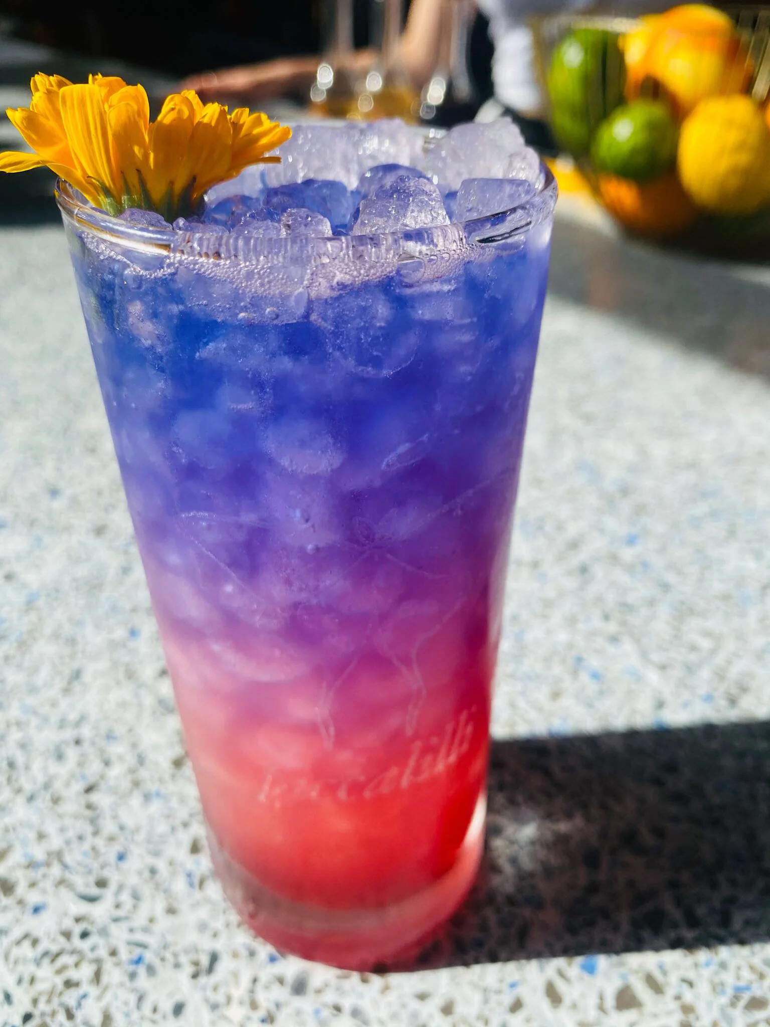 Love is Love Cocktail made with Empress Butterfly Pea Blossom Gin, Velvet 